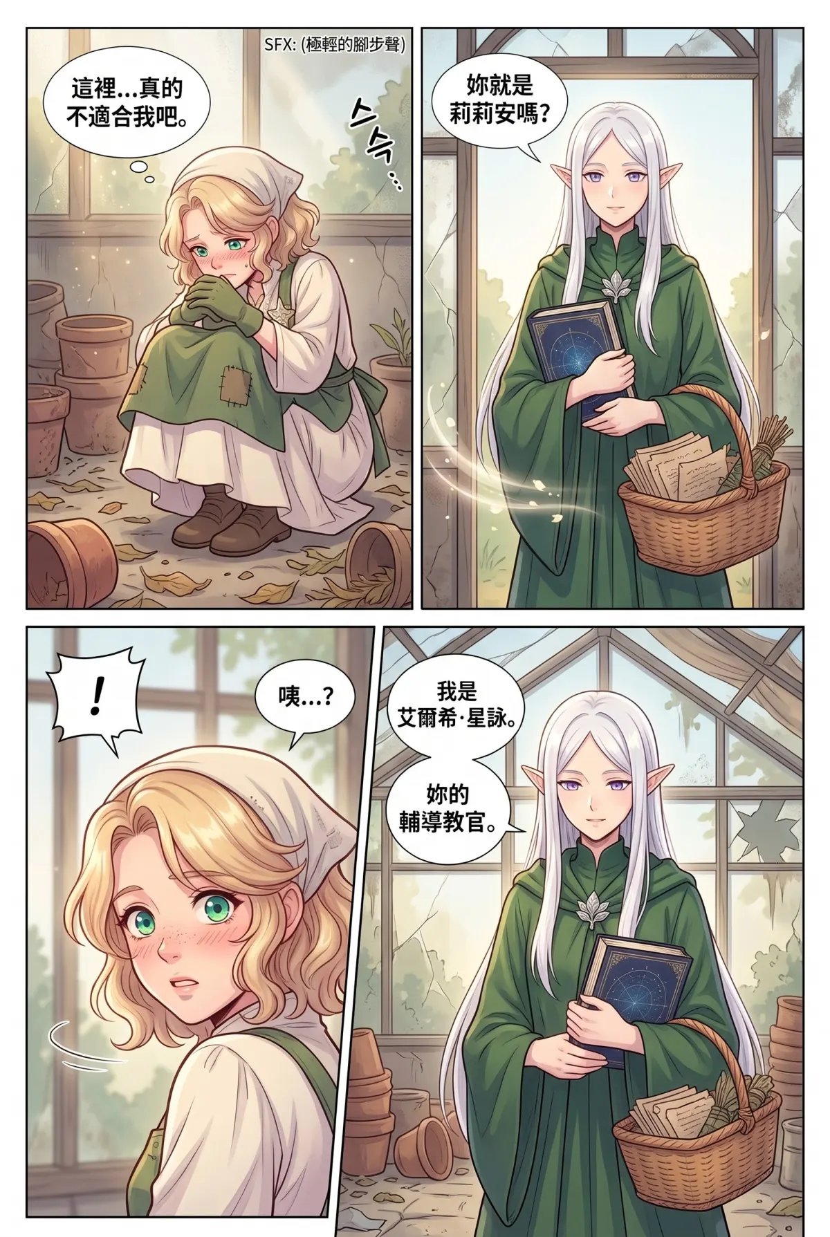撿到小龍之後：魔女實習老師的療癒同居日誌 第 1 集　撿到小龍之後：魔女實習老師的療癒同居日誌 - 實習第一日與廢棄溫室 第 11 頁