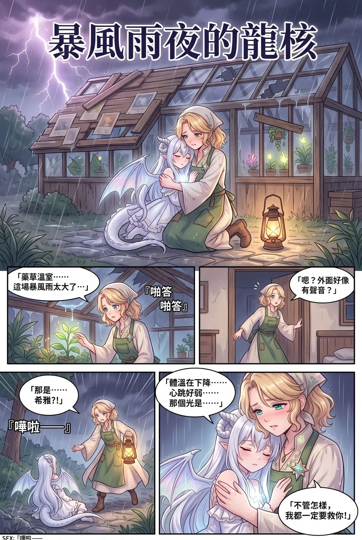 撿到小龍之後：魔女實習老師的療癒同居日誌 第 2 集　撿到小龍之後：魔女實習老師的療癒同居日誌 - 星鏡湖畔的銀白流星 第 1 頁