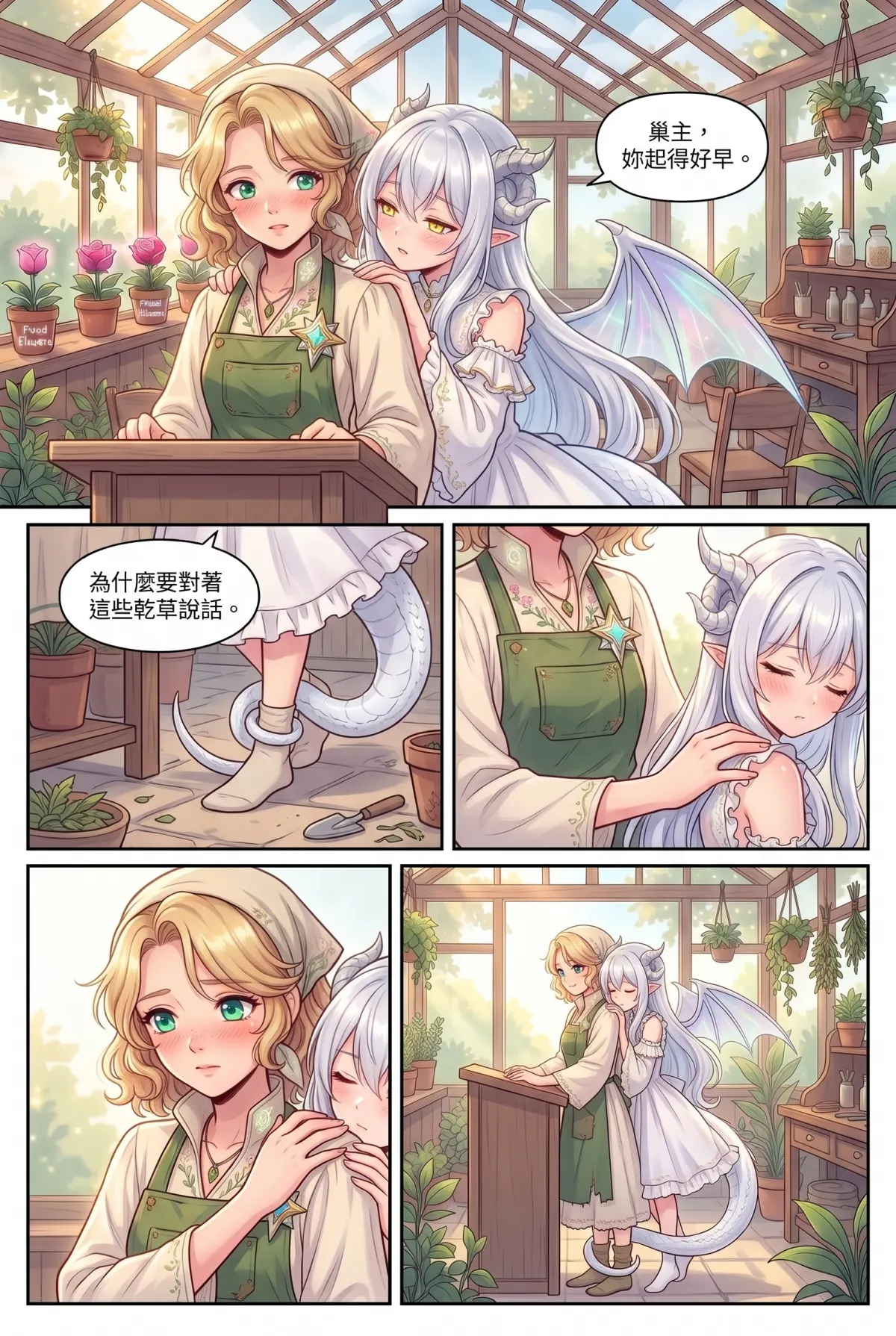 撿到小龍之後：魔女實習老師的療癒同居日誌 第 4 集　撿到小龍之後：魔女實習老師的療癒同居日誌 - 龍焰早餐與手忙腳亂的課堂 第 4 頁