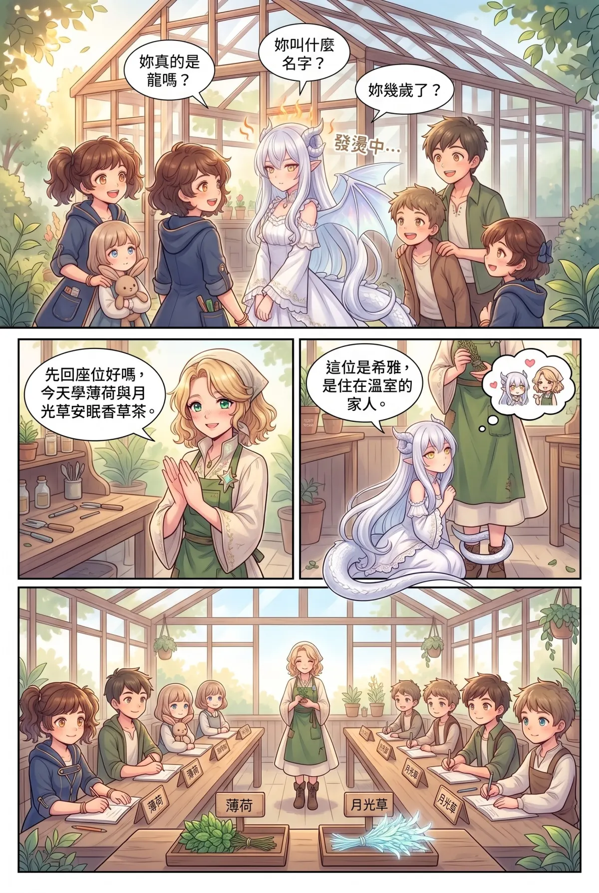 撿到小龍之後：魔女實習老師的療癒同居日誌 第 4 集　撿到小龍之後：魔女實習老師的療癒同居日誌 - 龍焰早餐與手忙腳亂的課堂 第 8 頁