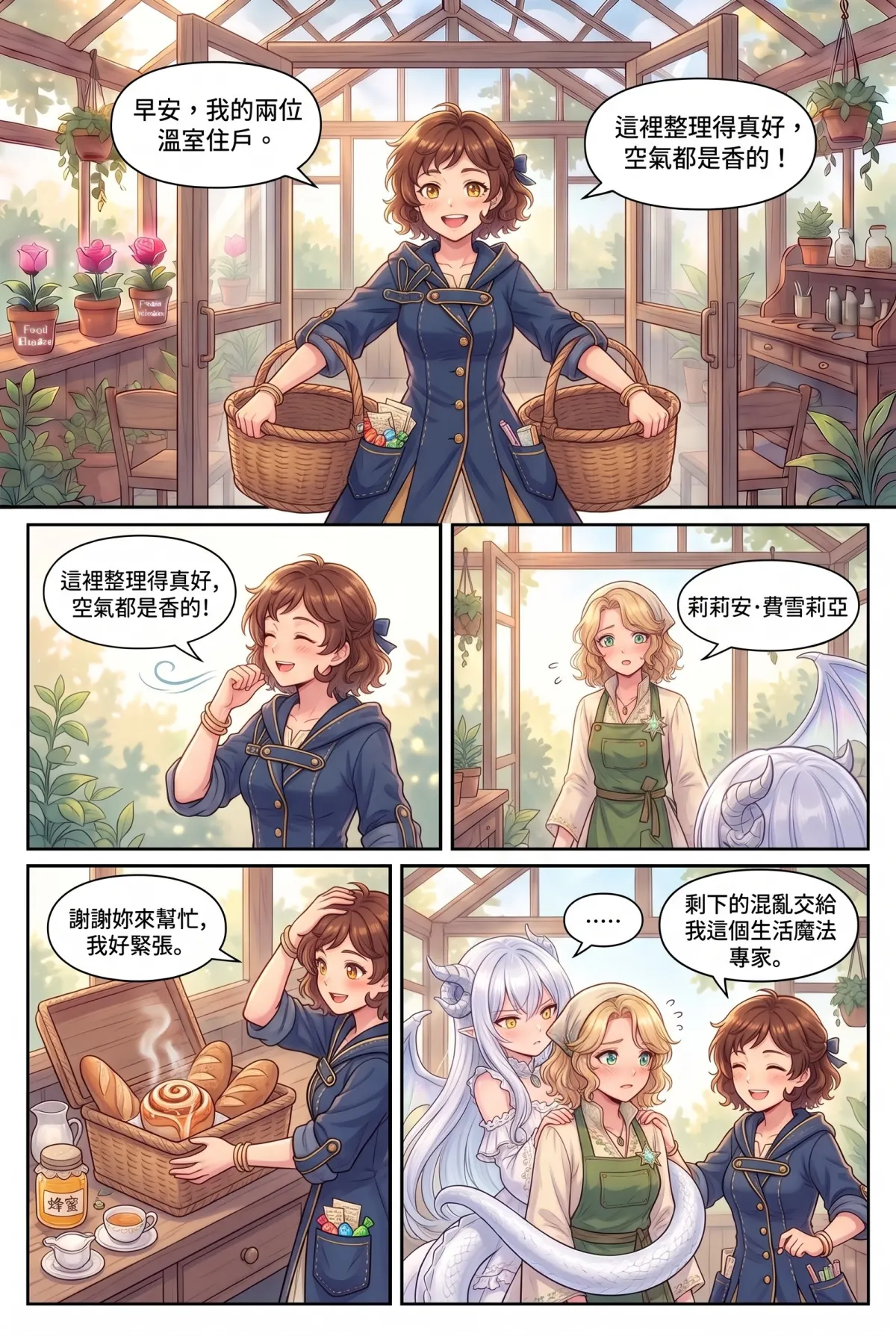 撿到小龍之後：魔女實習老師的療癒同居日誌 第 4 集　撿到小龍之後：魔女實習老師的療癒同居日誌 - 龍焰早餐與手忙腳亂的課堂 第 6 頁
