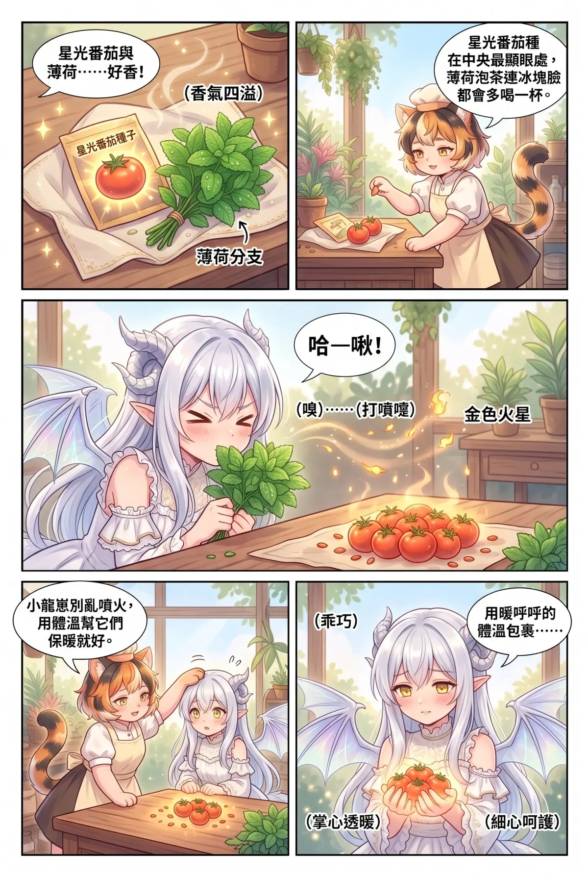撿到小龍之後：魔女實習老師的療癒同居日誌 第 5 集　撿到小龍之後：魔女實習老師的療癒同居日誌 - 咪嚕的肉桂捲與溫室重生計畫 第 12 頁