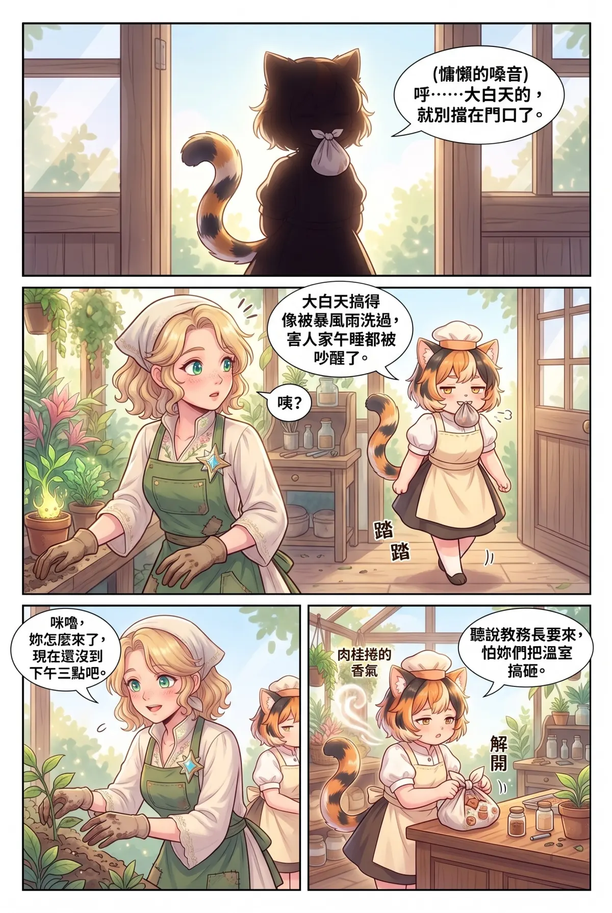 撿到小龍之後：魔女實習老師的療癒同居日誌 第 5 集　撿到小龍之後：魔女實習老師的療癒同居日誌 - 咪嚕的肉桂捲與溫室重生計畫 第 11 頁