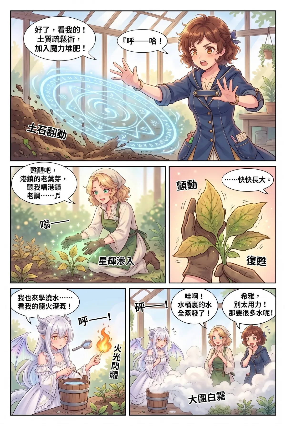 撿到小龍之後：魔女實習老師的療癒同居日誌 第 5 集　撿到小龍之後：魔女實習老師的療癒同居日誌 - 咪嚕的肉桂捲與溫室重生計畫 第 8 頁