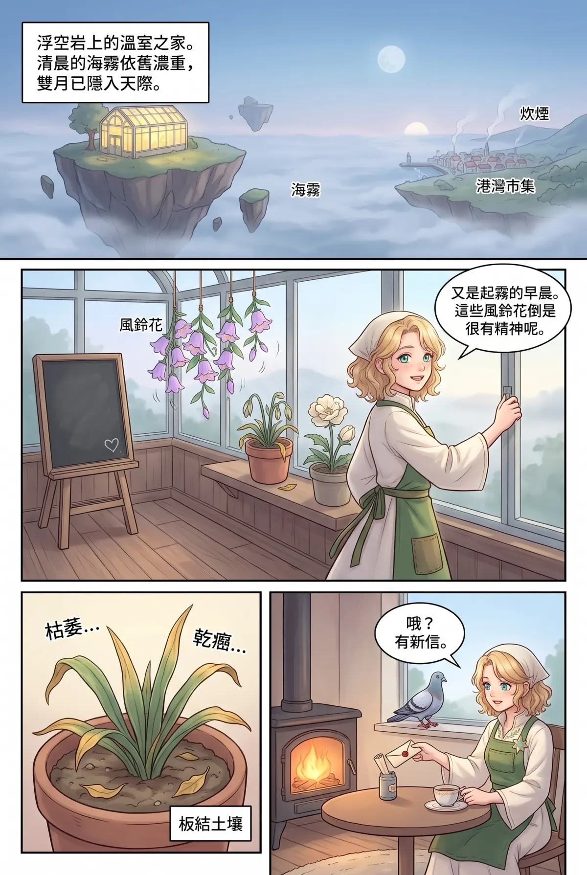 撿到小龍之後：魔女實習老師的療癒同居日誌 第 5 集　撿到小龍之後：魔女實習老師的療癒同居日誌 - 咪嚕的肉桂捲與溫室重生計畫 第 2 頁
