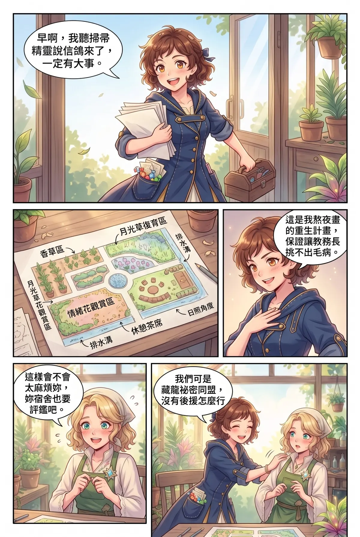 撿到小龍之後：魔女實習老師的療癒同居日誌 第 5 集　撿到小龍之後：魔女實習老師的療癒同居日誌 - 咪嚕的肉桂捲與溫室重生計畫 第 6 頁