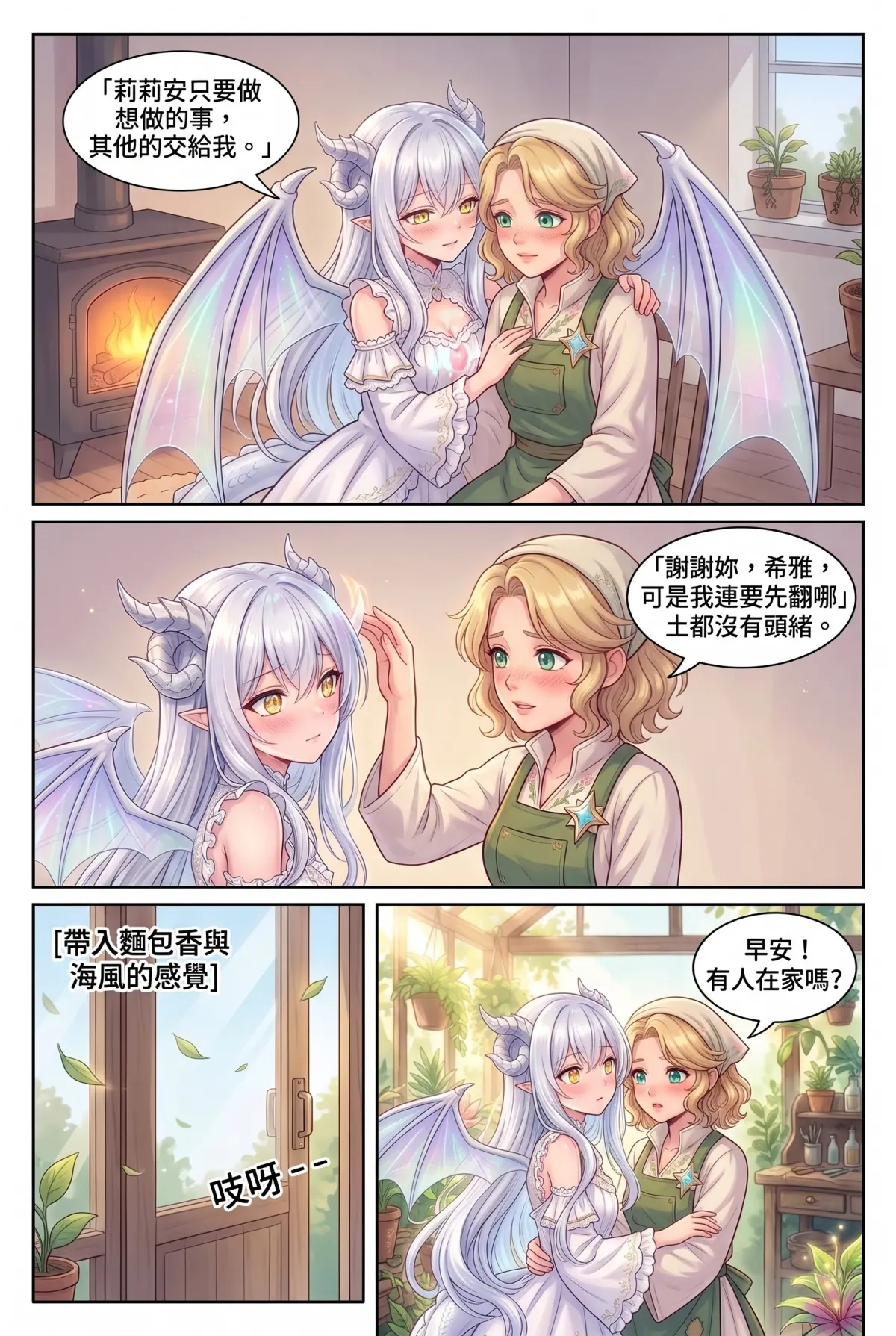 撿到小龍之後：魔女實習老師的療癒同居日誌 第 5 集　撿到小龍之後：魔女實習老師的療癒同居日誌 - 咪嚕的肉桂捲與溫室重生計畫 第 5 頁