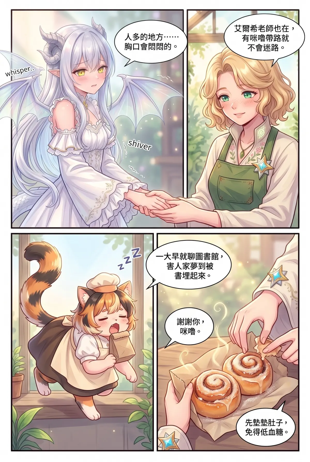 撿到小龍之後：魔女實習老師的療癒同居日誌 第 6 集　撿到小龍之後：魔女實習老師的療癒同居日誌 - 圖書館的星圖與掃帚精靈大騷動 第 5 頁