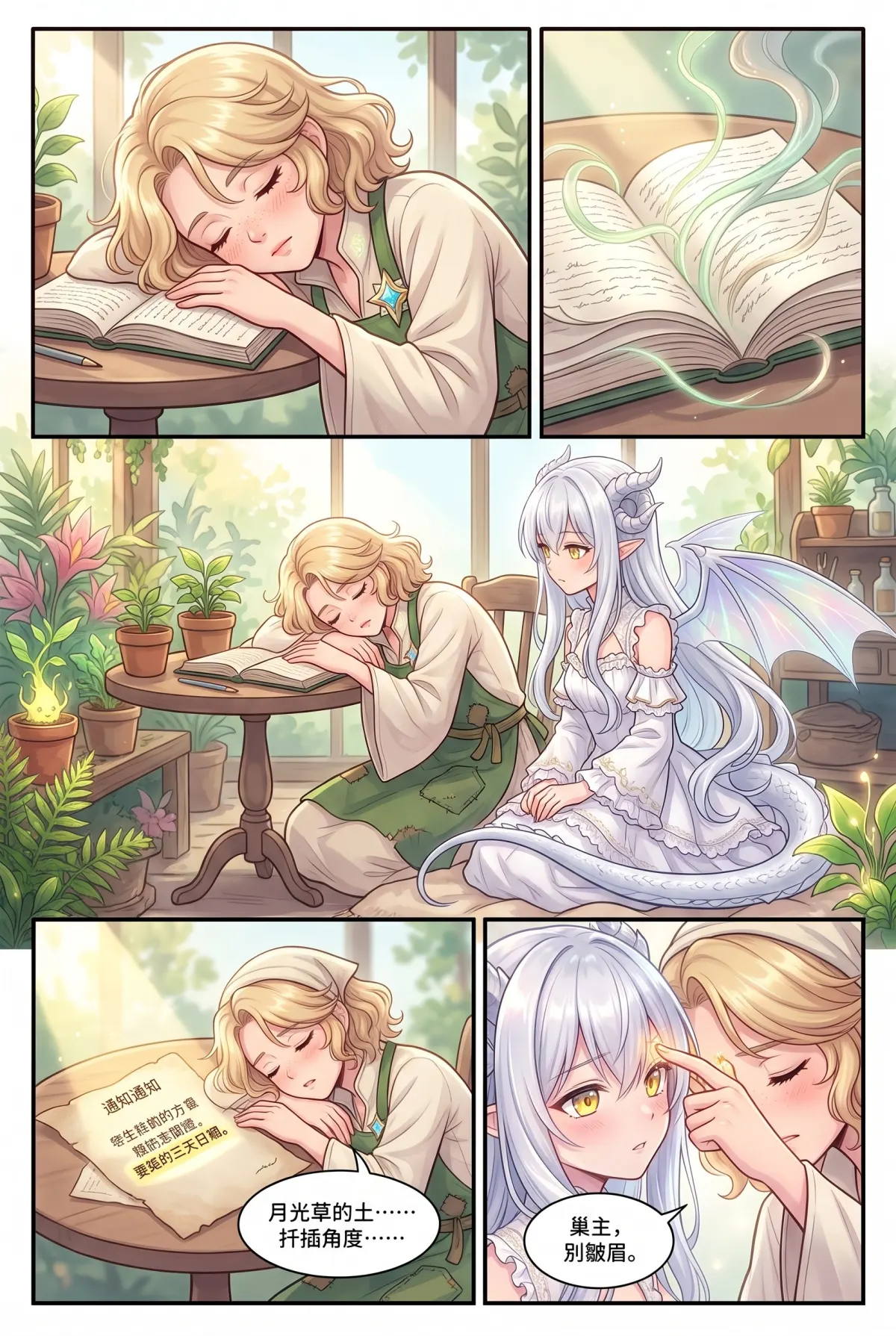 撿到小龍之後：魔女實習老師的療癒同居日誌 第 6 集　撿到小龍之後：魔女實習老師的療癒同居日誌 - 圖書館的星圖與掃帚精靈大騷動 第 3 頁