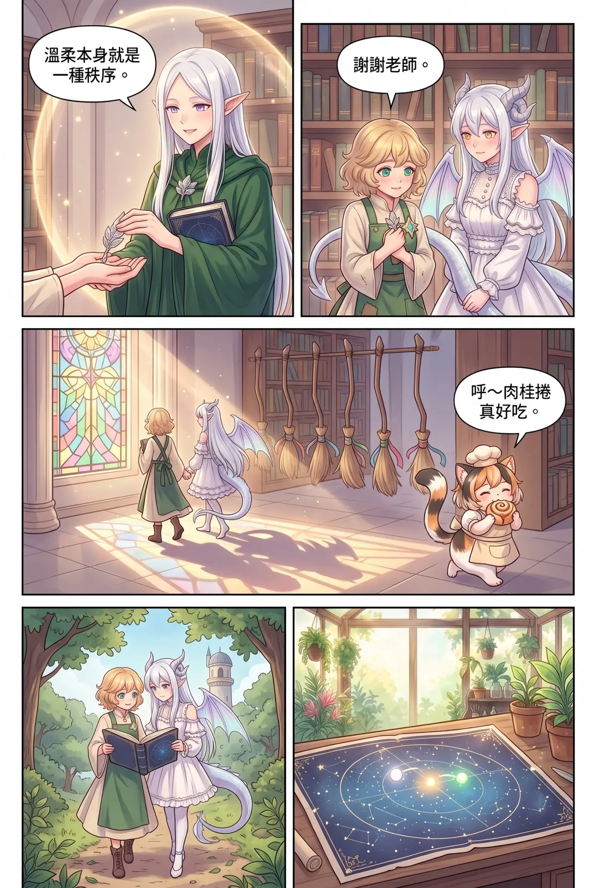 撿到小龍之後：魔女實習老師的療癒同居日誌 第 6 集　撿到小龍之後：魔女實習老師的療癒同居日誌 - 圖書館的星圖與掃帚精靈大騷動 第 17 頁