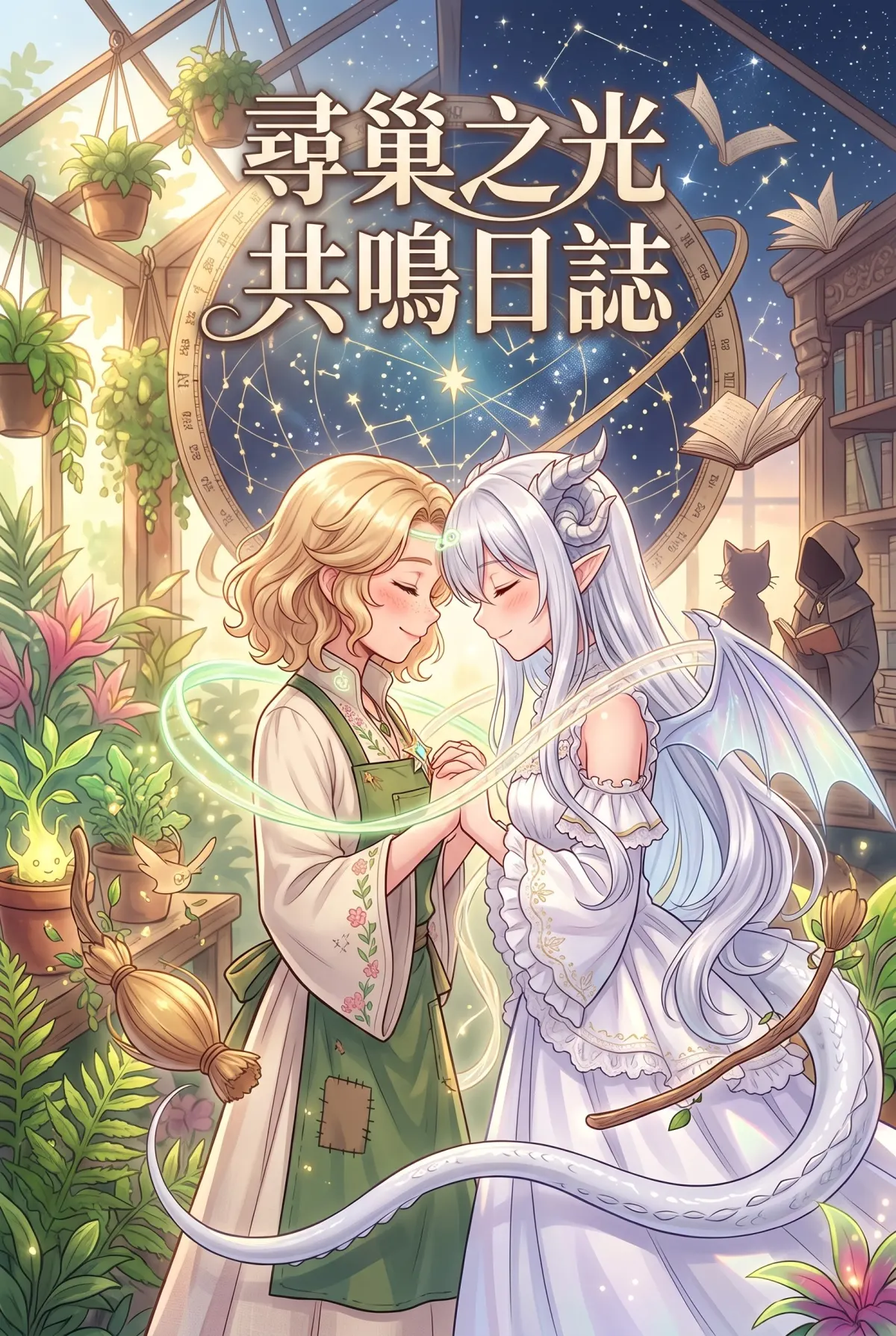撿到小龍之後：魔女實習老師的療癒同居日誌 第 6 集　撿到小龍之後：魔女實習老師的療癒同居日誌 - 圖書館的星圖與掃帚精靈大騷動 第 1 頁