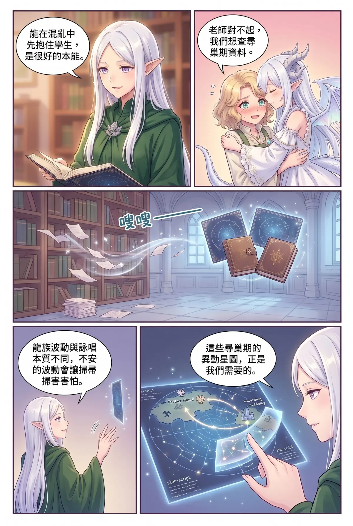 撿到小龍之後：魔女實習老師的療癒同居日誌 第 6 集　撿到小龍之後：魔女實習老師的療癒同居日誌 - 圖書館的星圖與掃帚精靈大騷動 第 13 頁