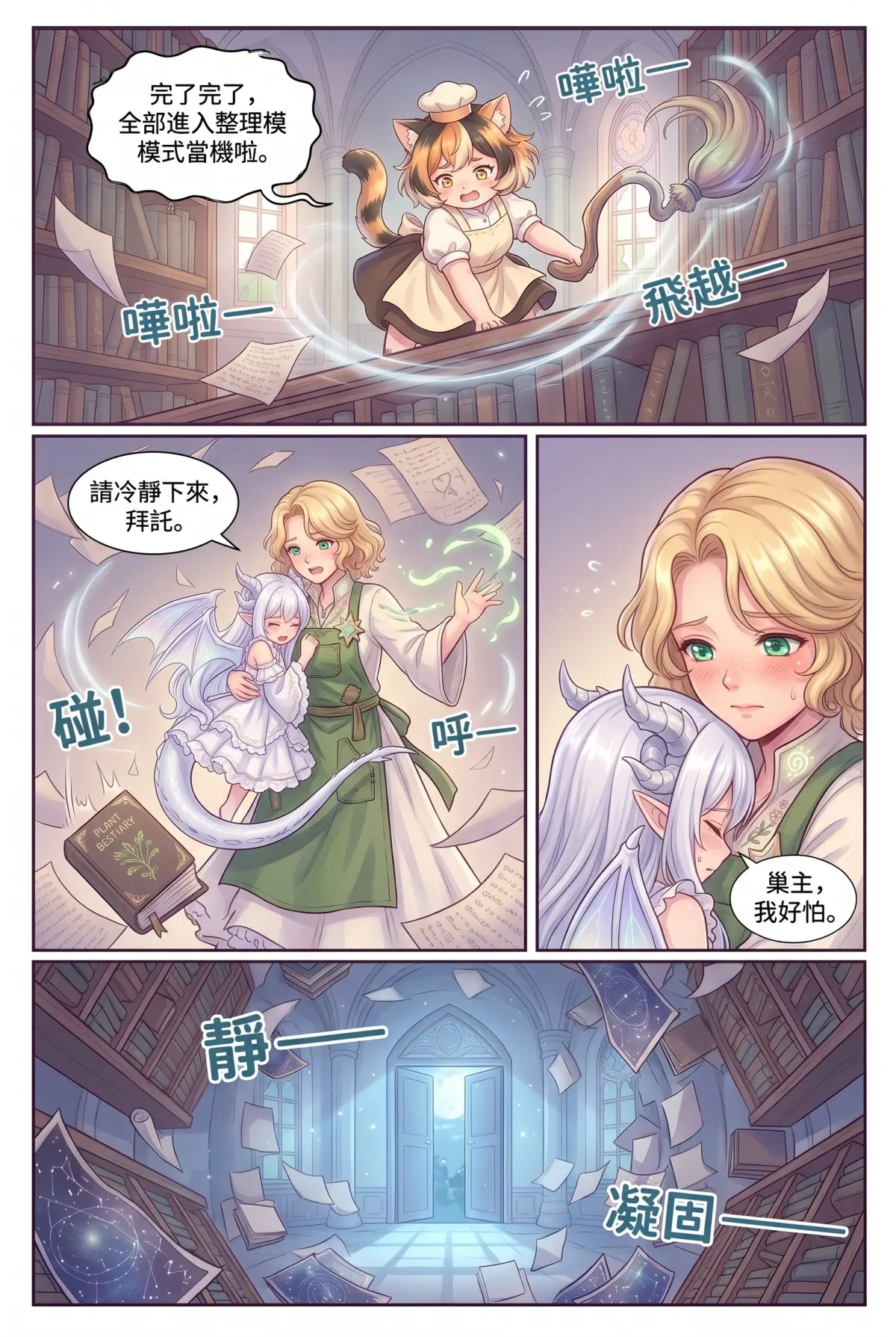 撿到小龍之後：魔女實習老師的療癒同居日誌 第 6 集　撿到小龍之後：魔女實習老師的療癒同居日誌 - 圖書館的星圖與掃帚精靈大騷動 第 11 頁