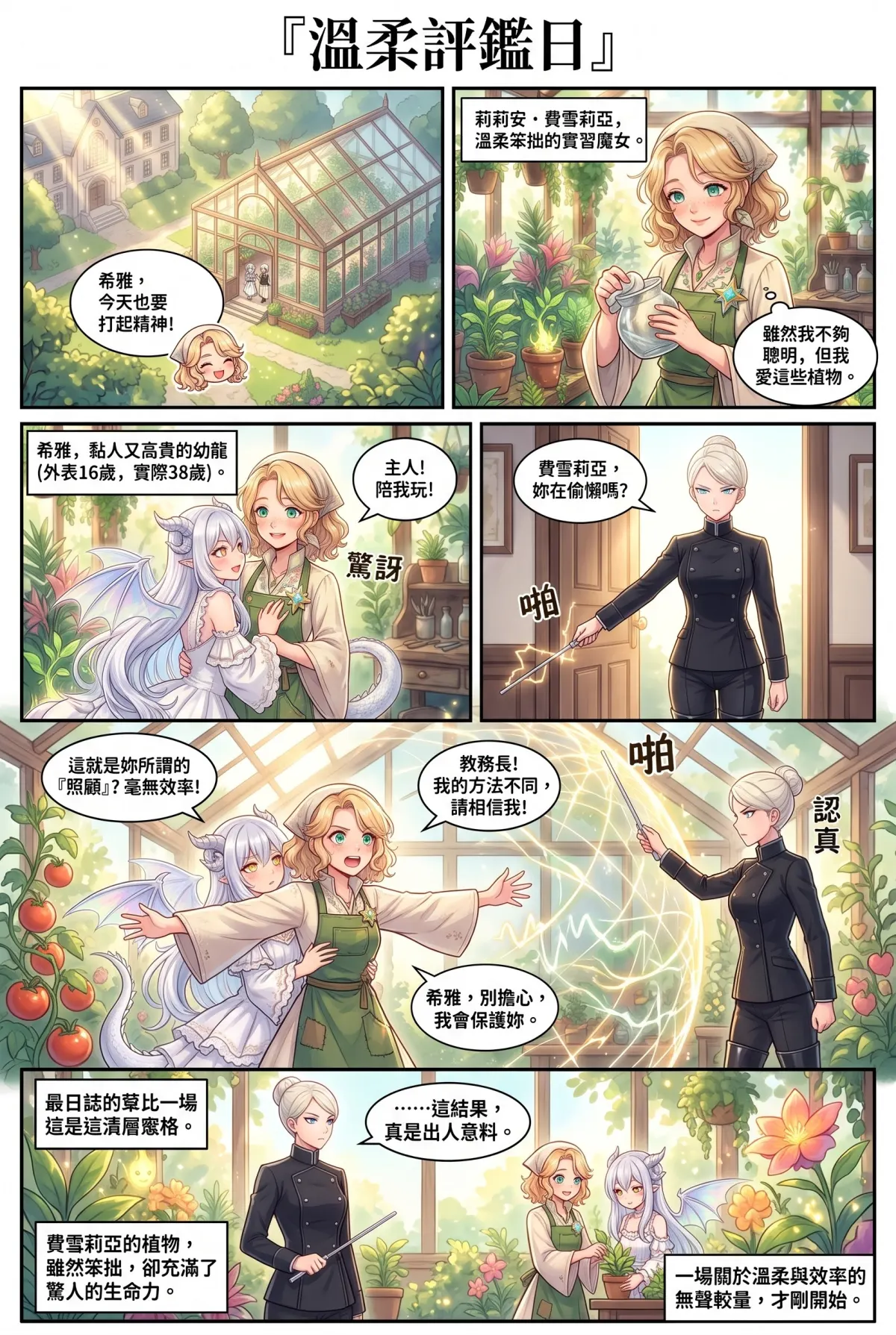 撿到小龍之後：魔女實習老師的療癒同居日誌 第 7 集　撿到小龍之後：魔女實習老師的療癒同居日誌 - 教務長的審查與秩序結界 第 1 頁