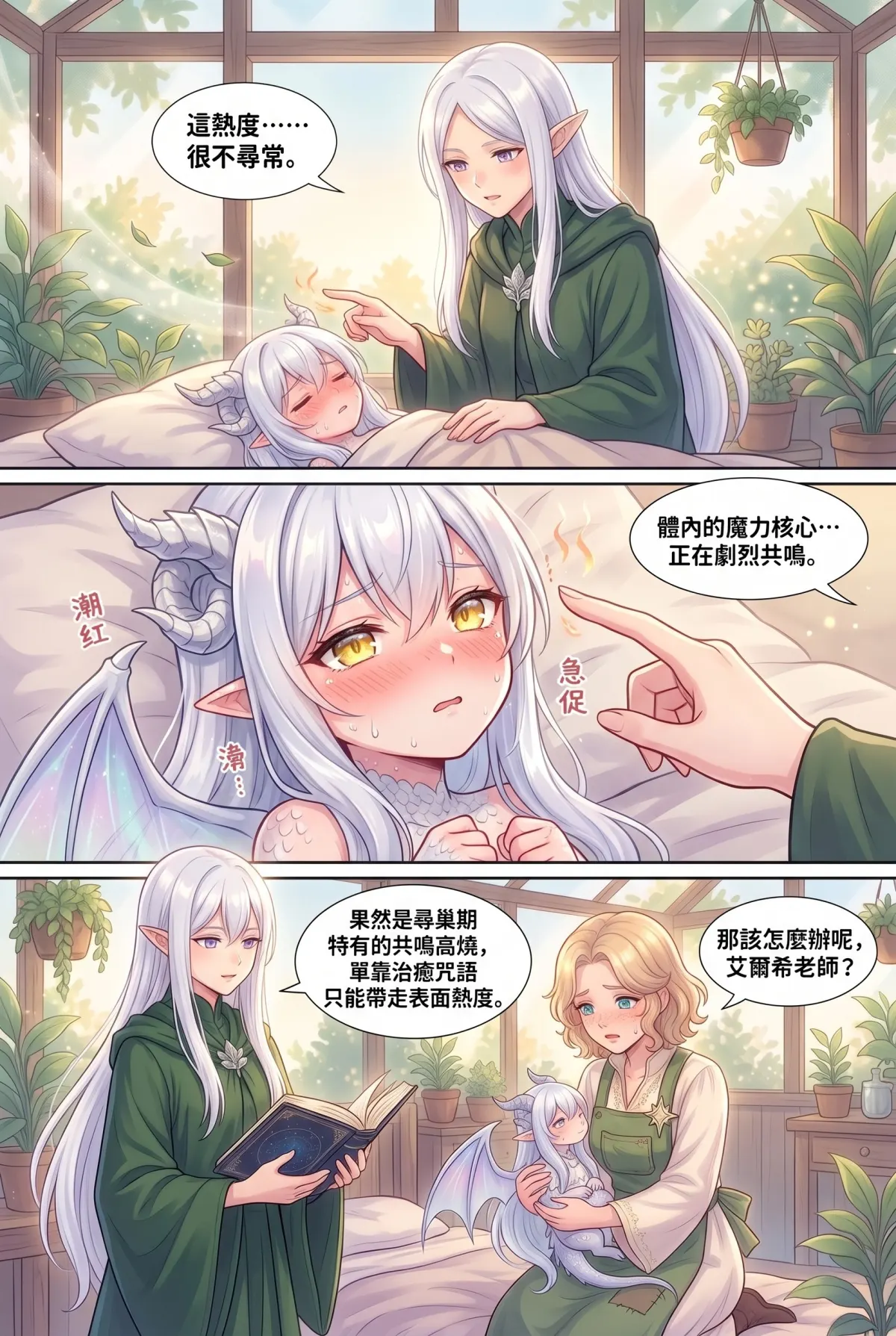 撿到小龍之後：魔女實習老師的療癒同居日誌 第 8 集　撿到小龍之後：魔女實習老師的療癒同居日誌 - 高燒的龍少女與共鳴的搖籃曲 第 10 頁