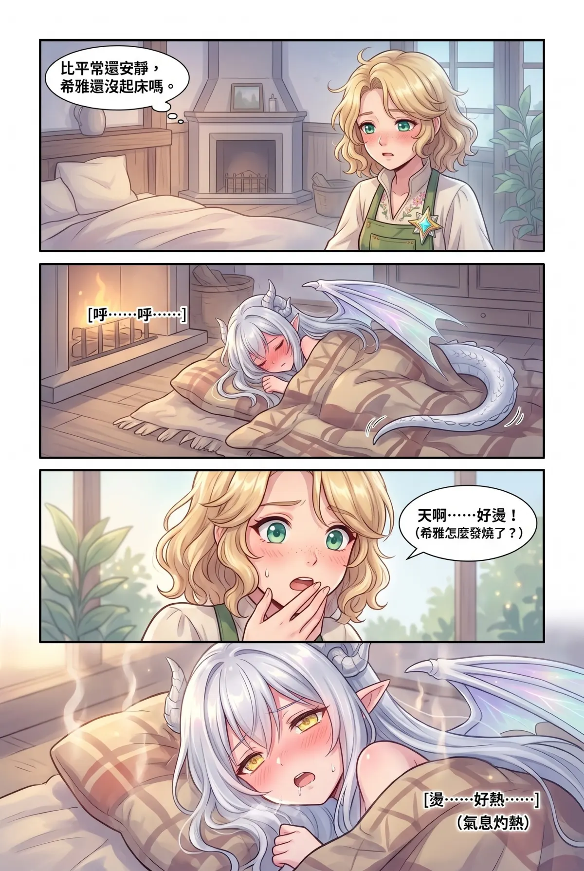 撿到小龍之後：魔女實習老師的療癒同居日誌 第 8 集　撿到小龍之後：魔女實習老師的療癒同居日誌 - 高燒的龍少女與共鳴的搖籃曲 第 3 頁