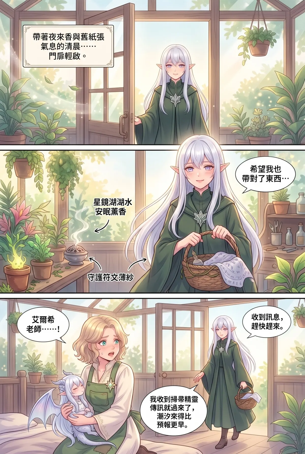 撿到小龍之後：魔女實習老師的療癒同居日誌 第 8 集　撿到小龍之後：魔女實習老師的療癒同居日誌 - 高燒的龍少女與共鳴的搖籃曲 第 9 頁