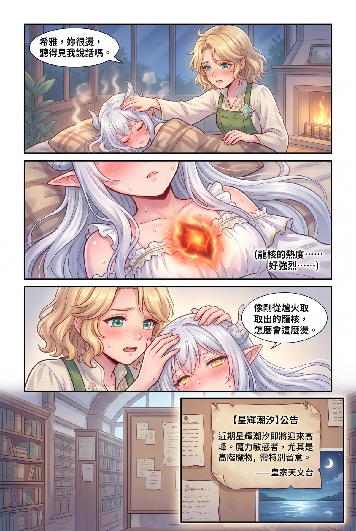 撿到小龍之後：魔女實習老師的療癒同居日誌 第 8 集　撿到小龍之後：魔女實習老師的療癒同居日誌 - 高燒的龍少女與共鳴的搖籃曲 第 4 頁