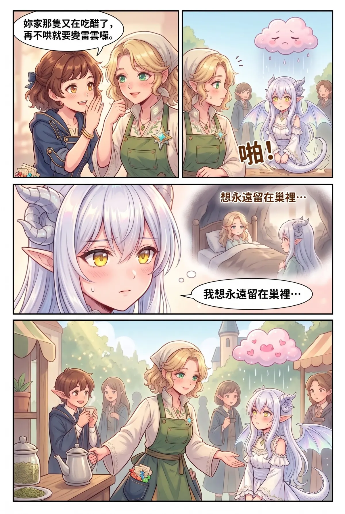 撿到小龍之後：魔女實習老師的療癒同居日誌 第 9 集　撿到小龍之後：魔女實習老師的療癒同居日誌 - 學院祭的雙人舞與吃醋的尾巴 第 14 頁