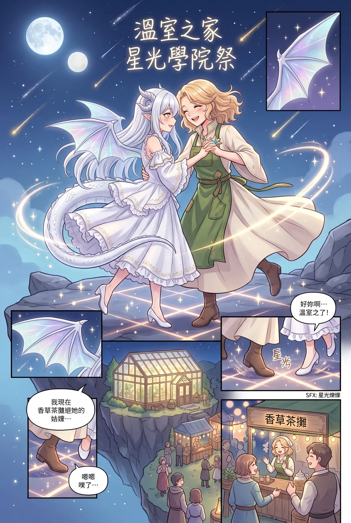 撿到小龍之後：魔女實習老師的療癒同居日誌 第 9 集　撿到小龍之後：魔女實習老師的療癒同居日誌 - 學院祭的雙人舞與吃醋的尾巴 第 1 頁