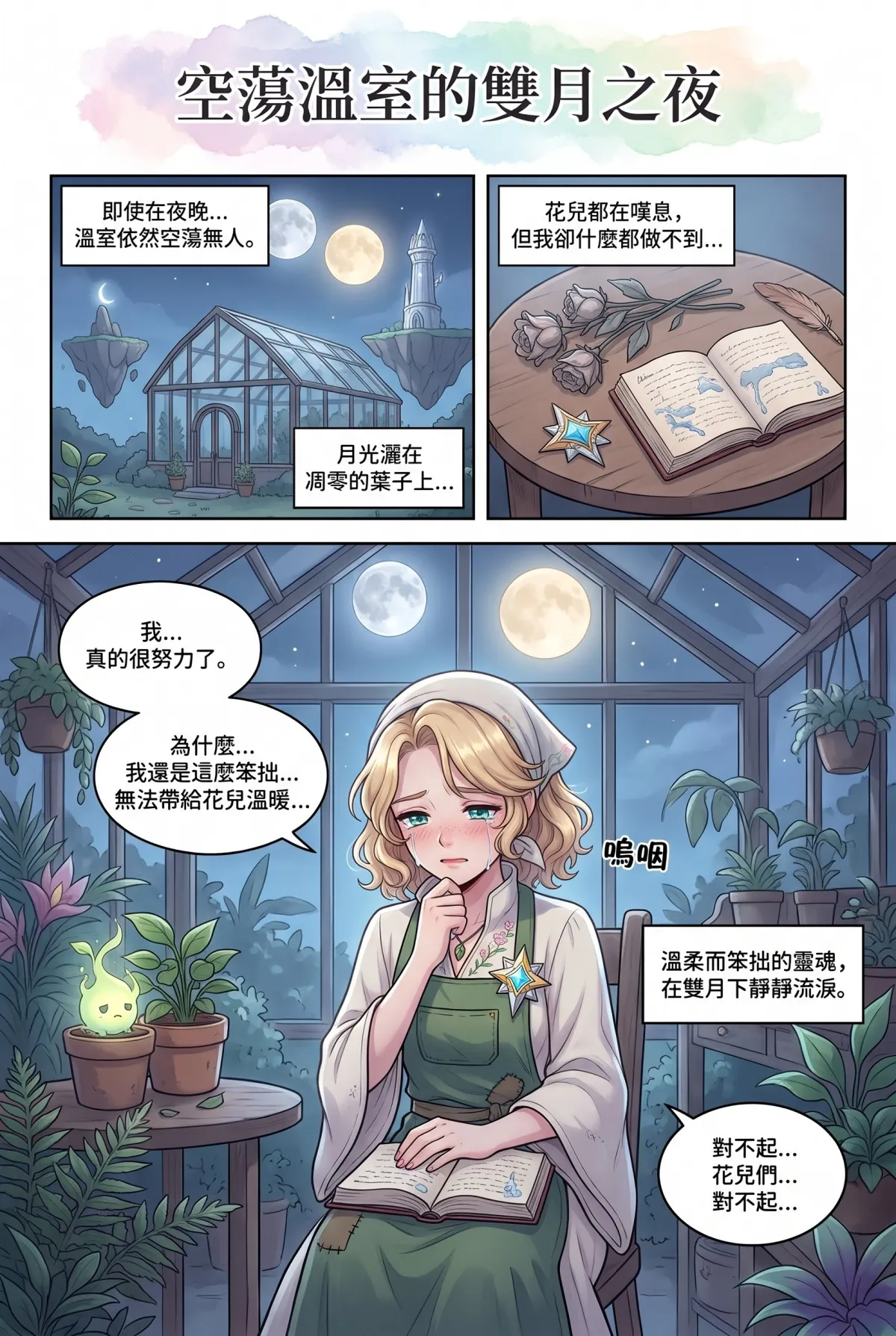 撿到小龍之後：魔女實習老師的療癒同居日誌 第 13 集　撿到小龍之後：魔女實習老師的療癒同居日誌 - 空蕩的玻璃屋與星星的約定 第 1 頁