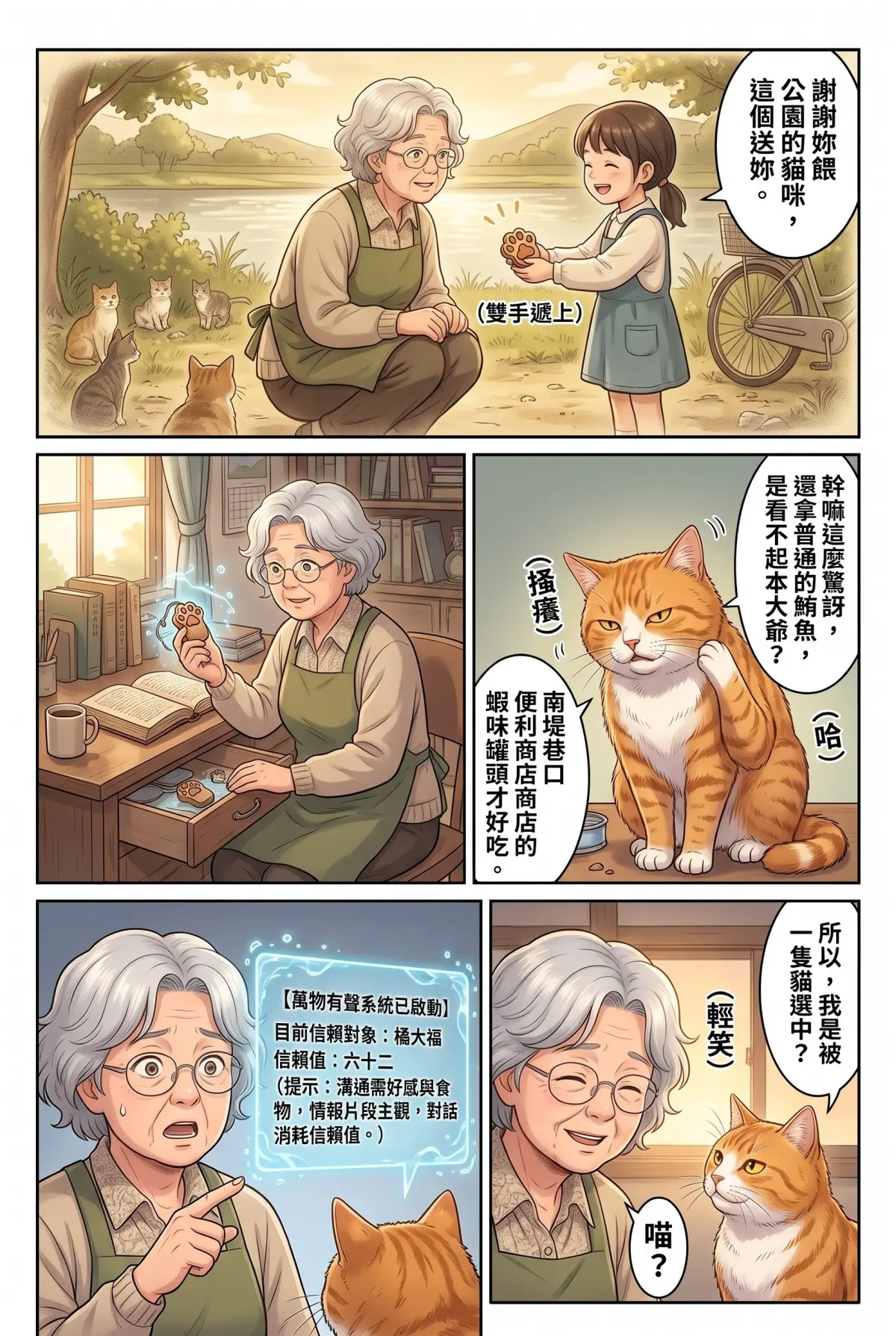 喵語情報局：退休貓奴的巷弄日記 第 1 集　喵語情報局：退休貓奴的巷弄日記 - 罐頭換來的第一句喵語 第 5 頁