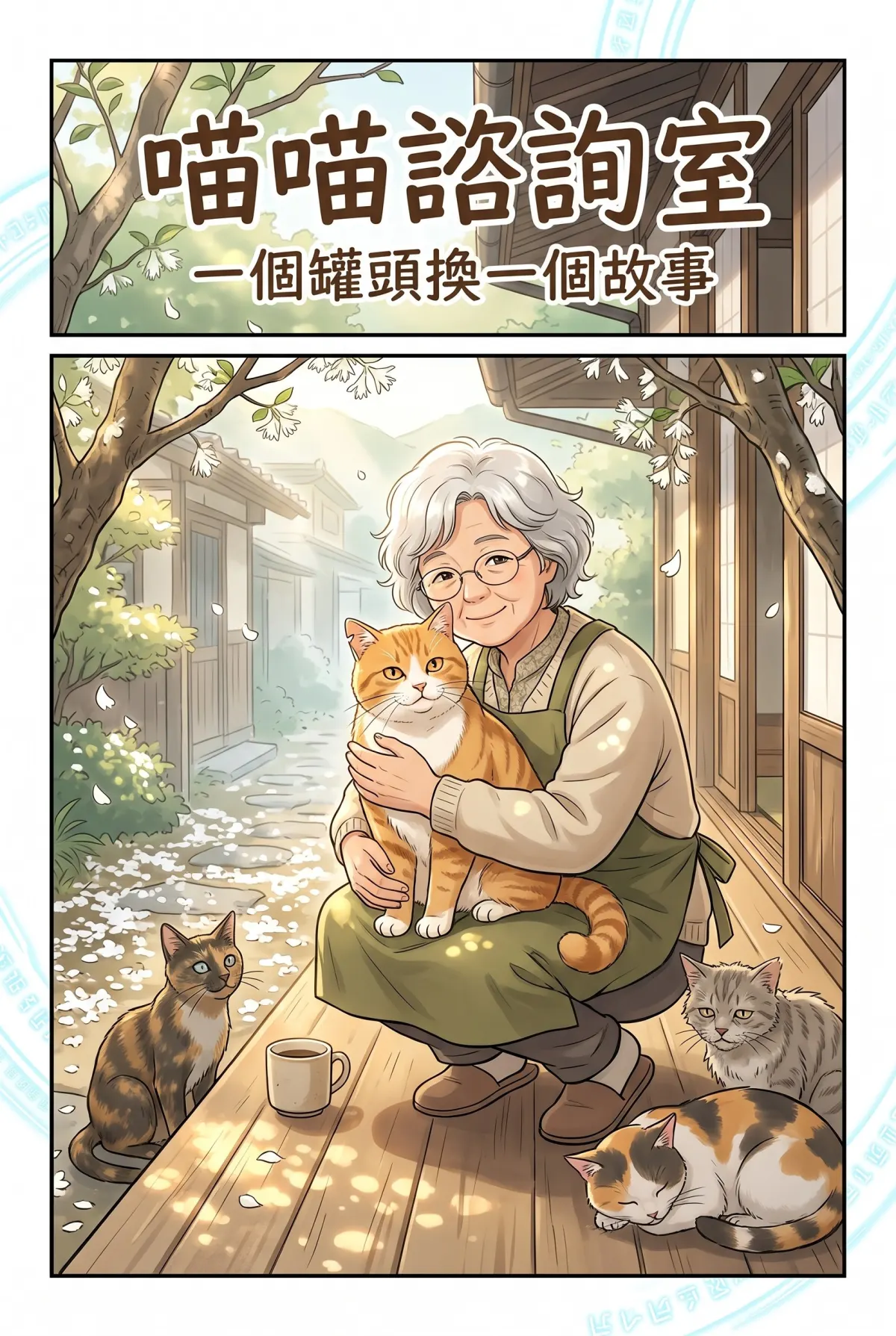 喵語情報局：退休貓奴的巷弄日記 第 2 集　喵語情報局：退休貓奴的巷弄日記 - 南堤老宅的喵喵諮詢室 第 1 頁