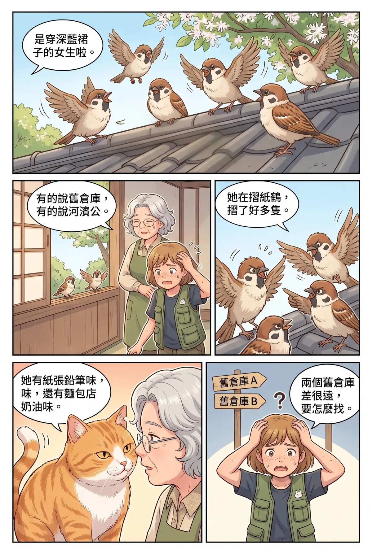 喵語情報局：退休貓奴的巷弄日記 第 3 集　喵語情報局：退休貓奴的巷弄日記 - 制服少女與麻雀通訊隊 第 5 頁