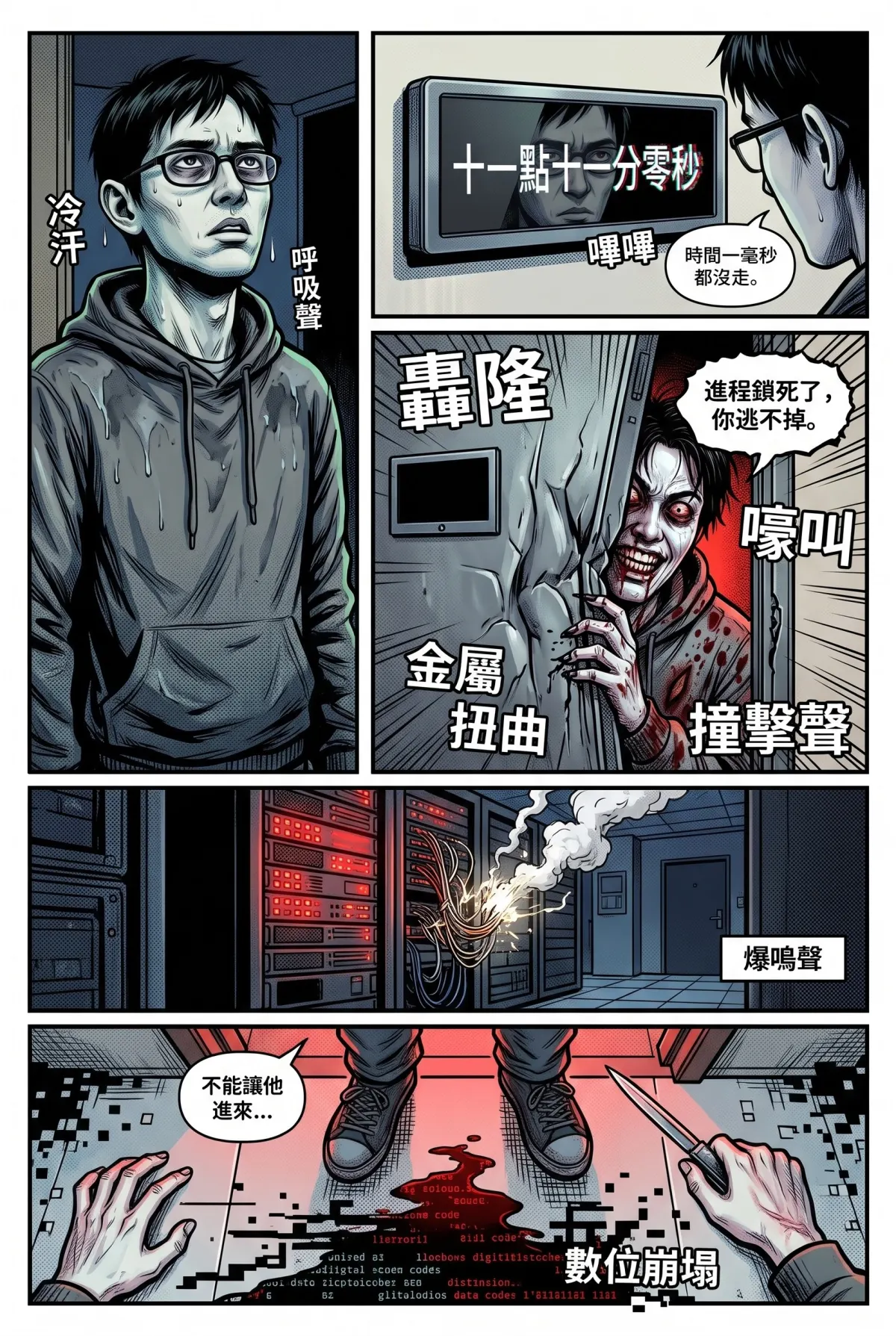 十一點十一分的迴圈代碼 第 2 集　十一點十一分的迴圈代碼 - 第貳章：門外的殘存進程 第 15 頁
