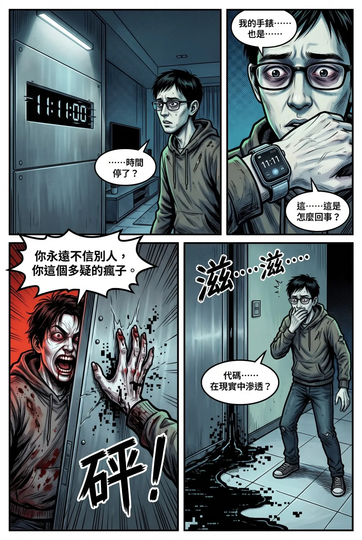 十一點十一分的迴圈代碼 第 2 集　十一點十一分的迴圈代碼 - 第貳章：門外的殘存進程 第 8 頁