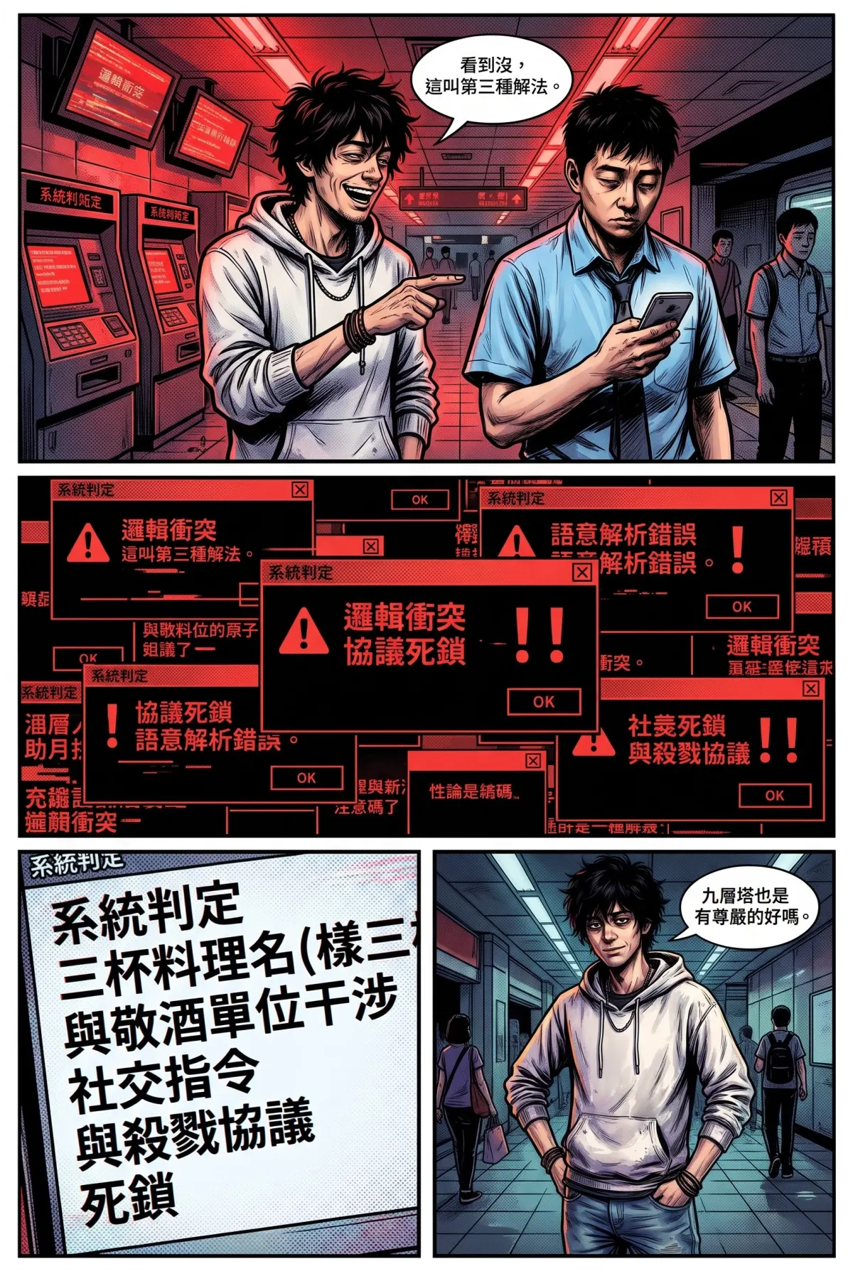 您的主角已離線：別再投那個選項了！ 第 1 集　您的主角已離線：別再投那個選項了！ - 第1章：捷運逃殺與三杯雞的第三解法 第 10 頁