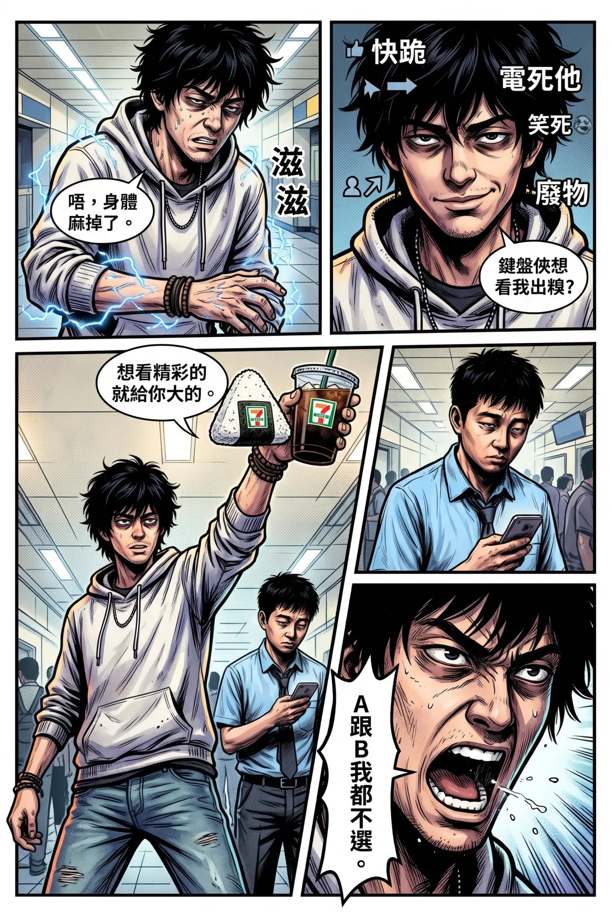 您的主角已離線：別再投那個選項了！ 第 1 集　您的主角已離線：別再投那個選項了！ - 第1章：捷運逃殺與三杯雞的第三解法 第 8 頁