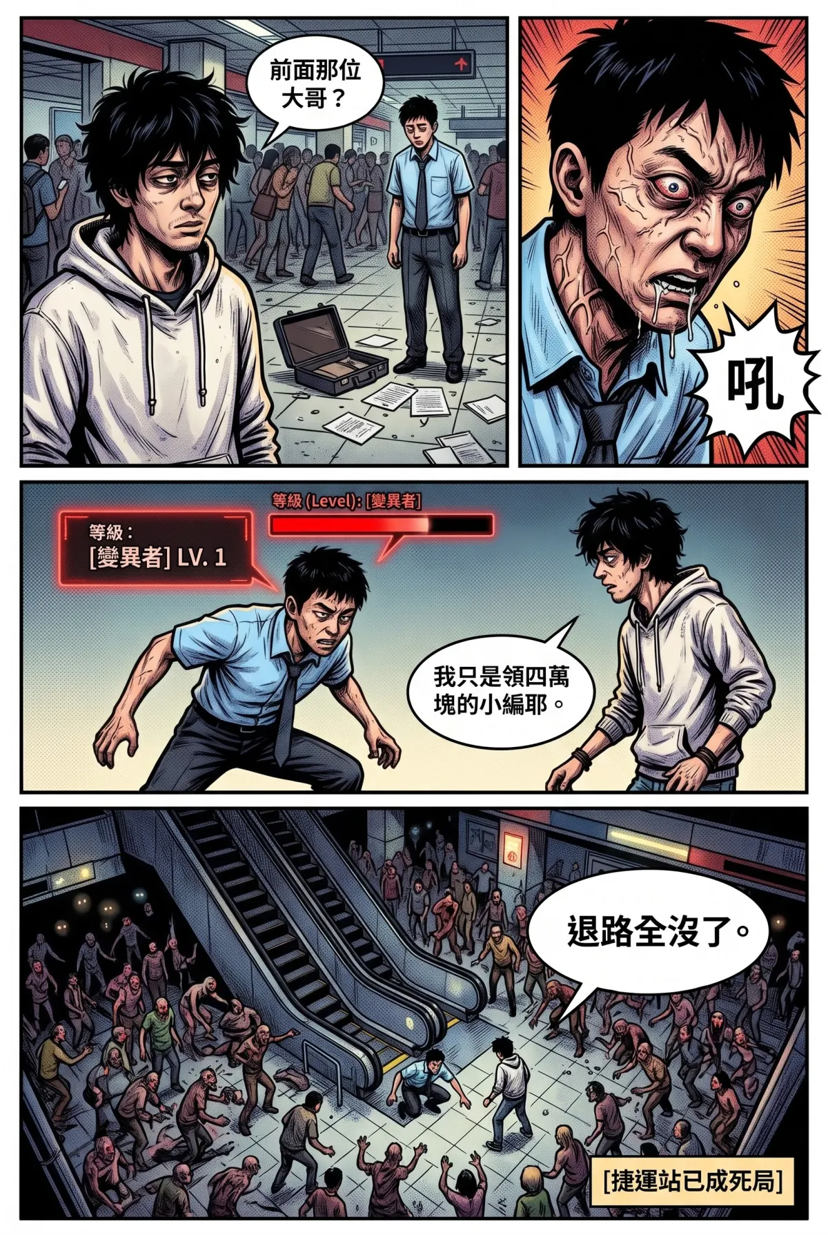 您的主角已離線：別再投那個選項了！ 第 1 集　您的主角已離線：別再投那個選項了！ - 第1章：捷運逃殺與三杯雞的第三解法 第 6 頁