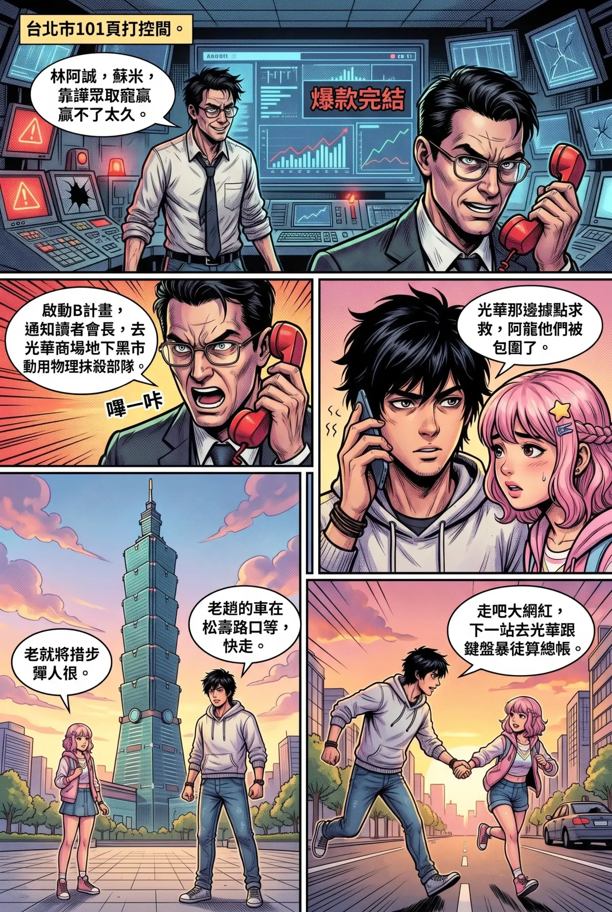 您的主角已離線：別再投那個選項了！ 第 3 集　您的主角已離線：別再投那個選項了！ - 第3章：信義區修羅場！網紅的流量轉化術 第 14 頁