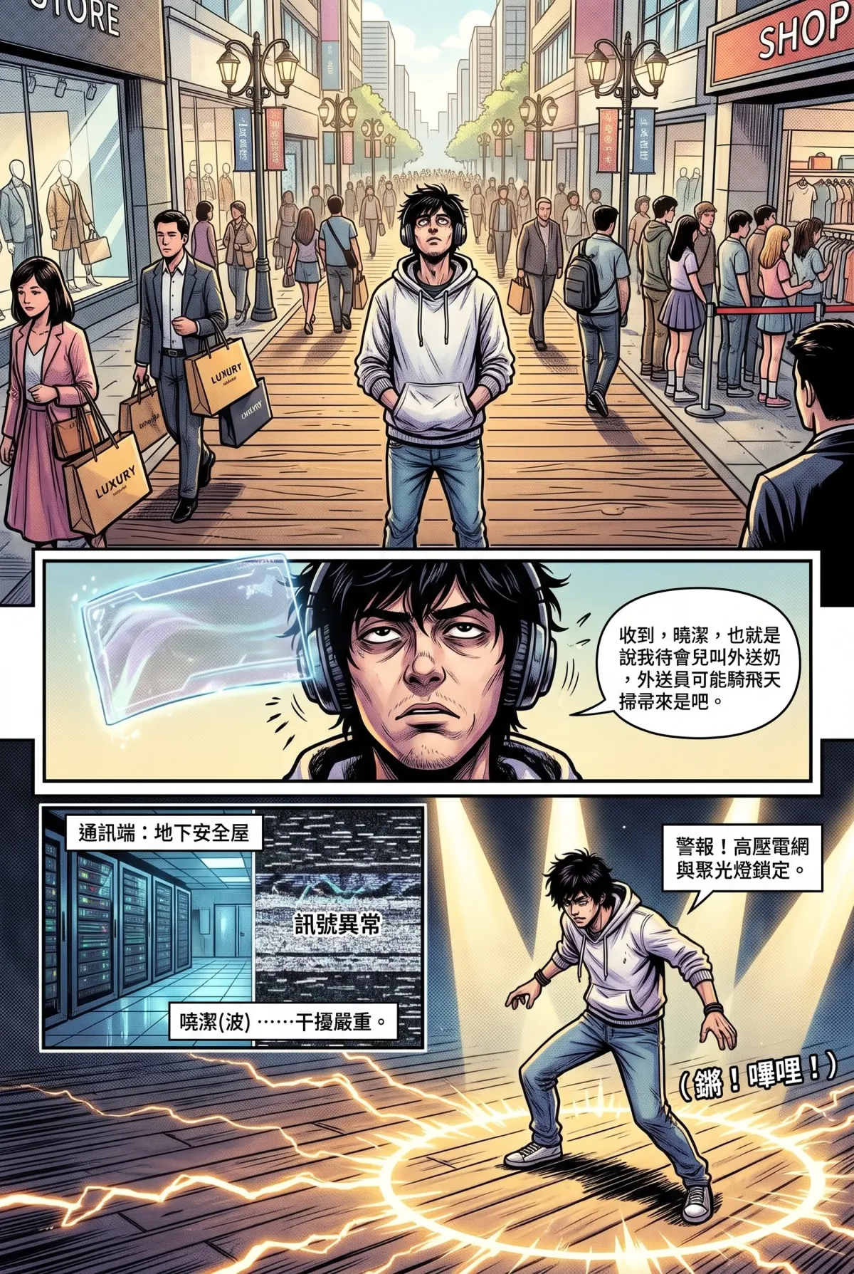 您的主角已離線：別再投那個選項了！ 第 3 集　您的主角已離線：別再投那個選項了！ - 第3章：信義區修羅場！網紅的流量轉化術 第 2 頁