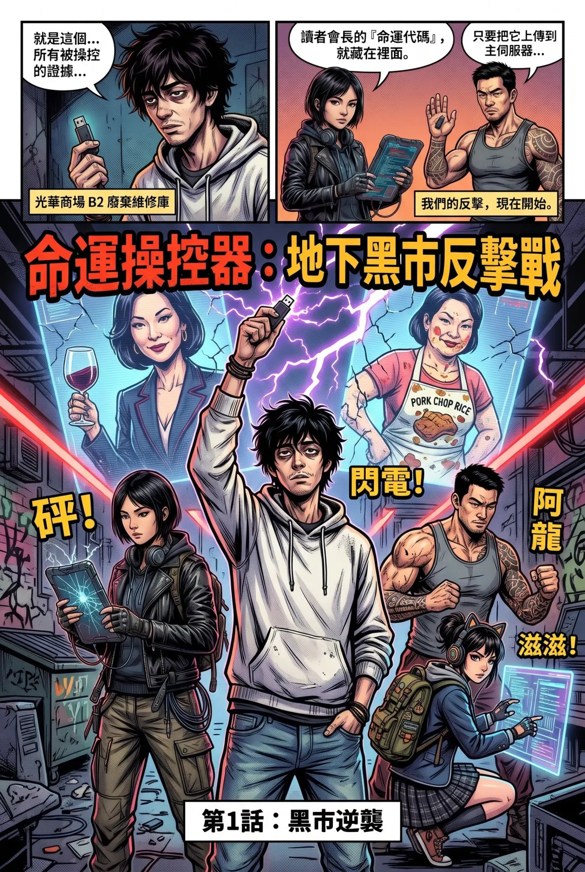 您的主角已離線：別再投那個選項了！ 第 4 集　您的主角已離線：別再投那個選項了！ - 第4章：光華商場地下軍！尋找評論區臥底 第 1 頁