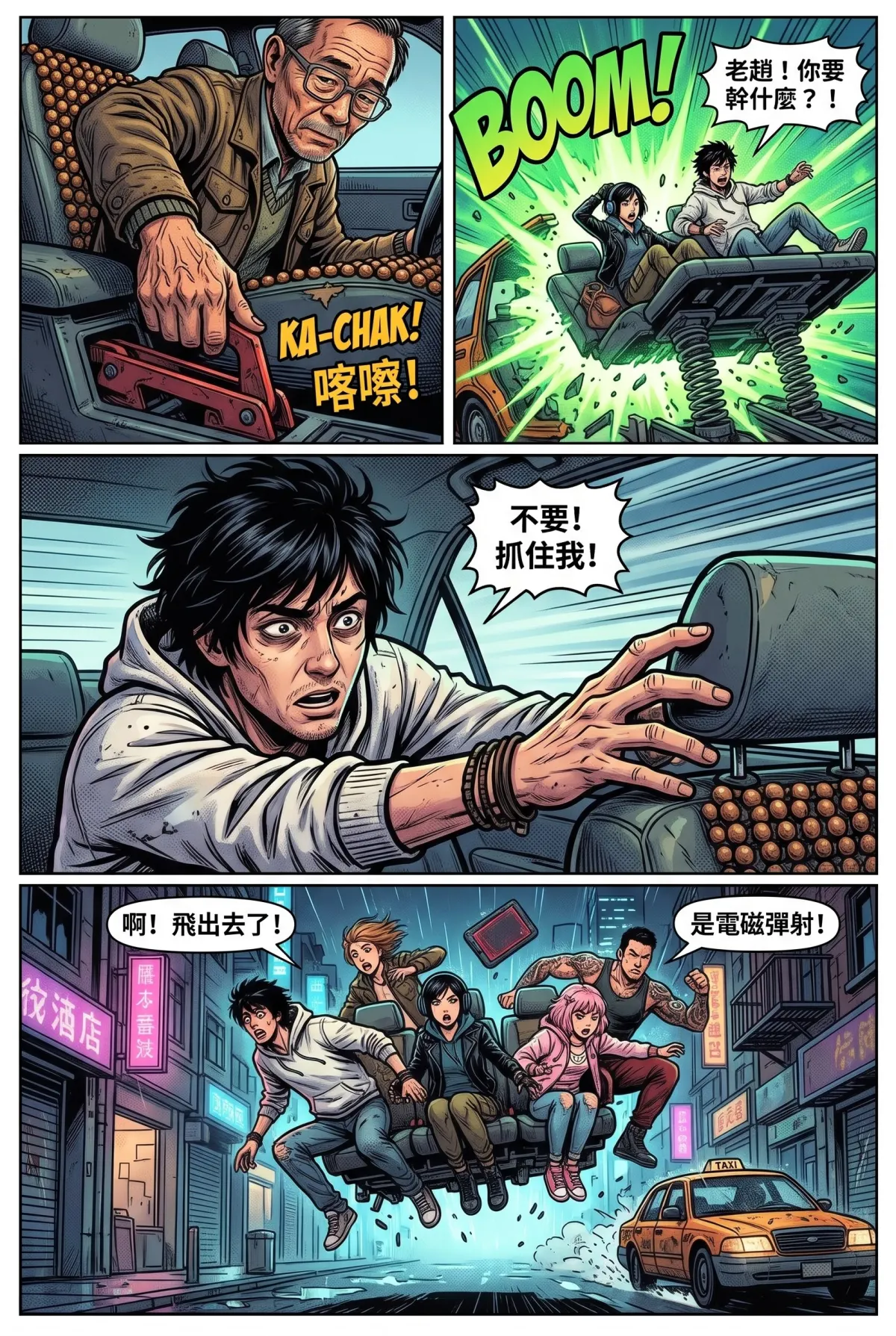 您的主角已離線：別再投那個選項了！ 第 5 集　您的主角已離線：別再投那個選項了！ - 第5章：雨夜中的謝幕！老司機的最後一程 第 12 頁