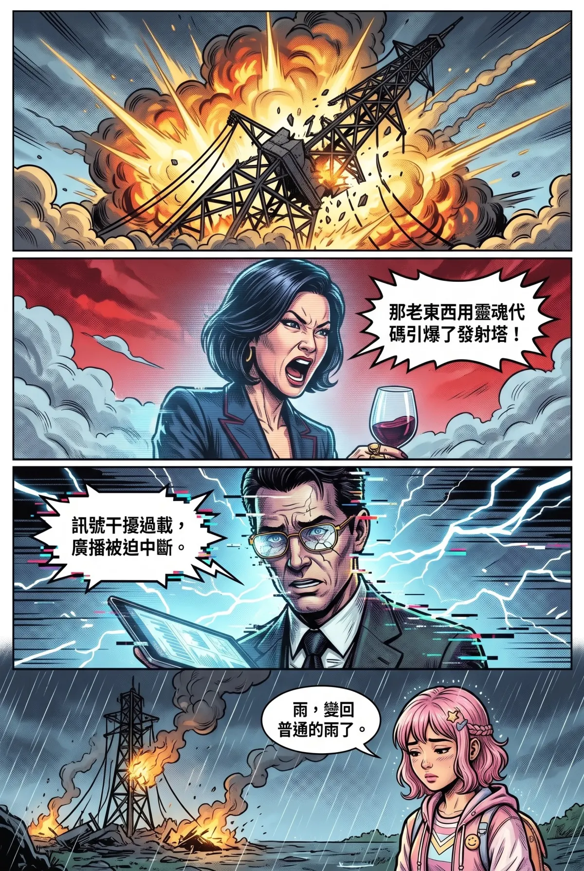 您的主角已離線：別再投那個選項了！ 第 5 集　您的主角已離線：別再投那個選項了！ - 第5章：雨夜中的謝幕！老司機的最後一程 第 15 頁
