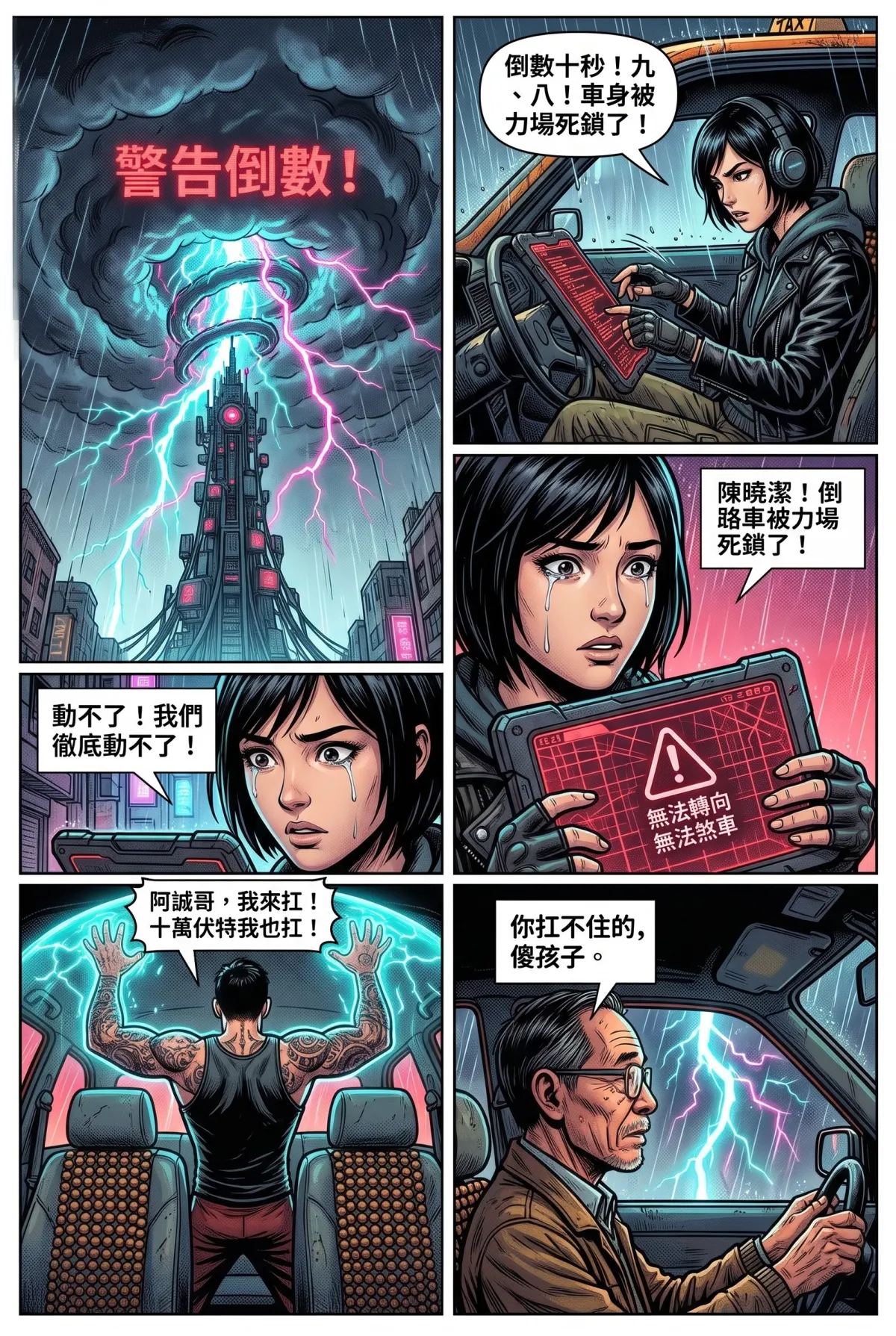 您的主角已離線：別再投那個選項了！ 第 5 集　您的主角已離線：別再投那個選項了！ - 第5章：雨夜中的謝幕！老司機的最後一程 第 11 頁