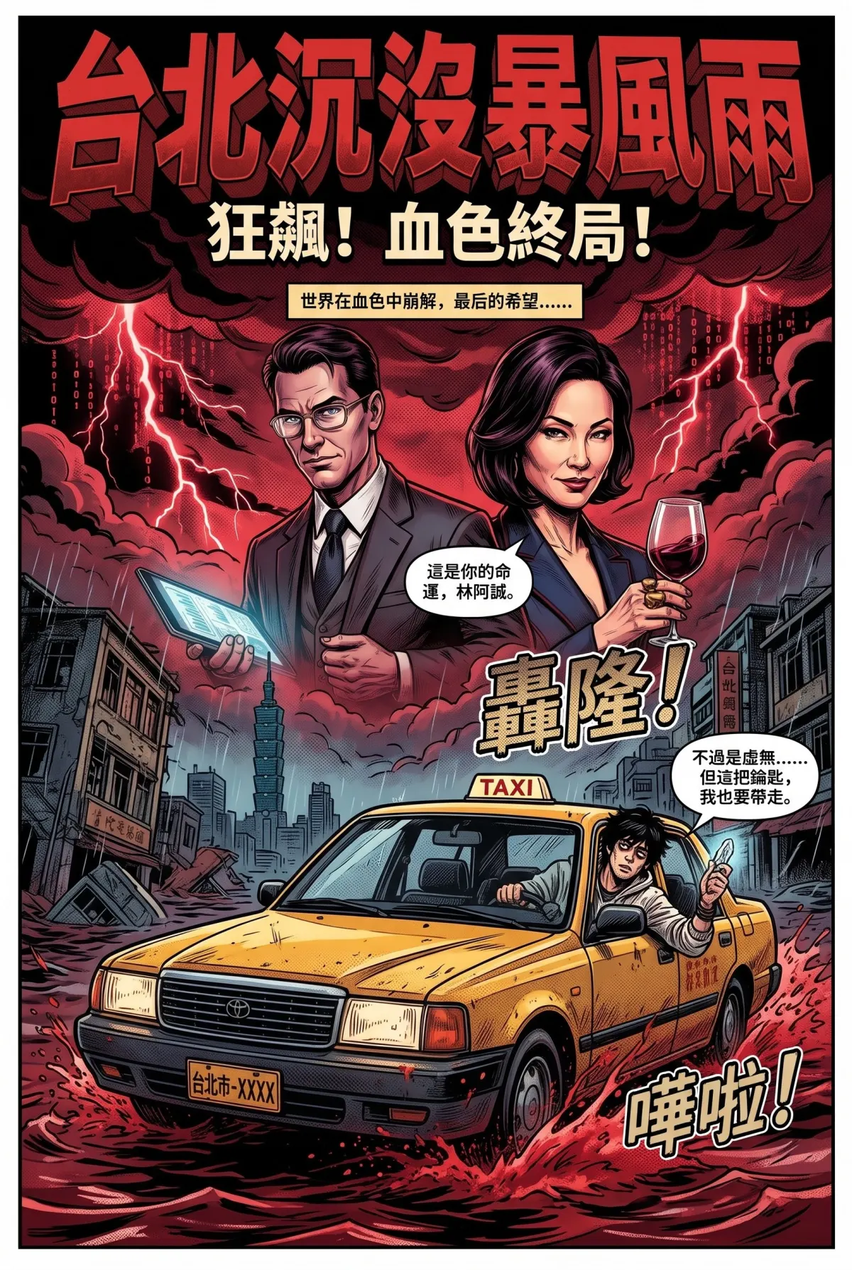 您的主角已離線：別再投那個選項了！ 第 5 集　您的主角已離線：別再投那個選項了！ - 第5章：雨夜中的謝幕！老司機的最後一程 第 1 頁
