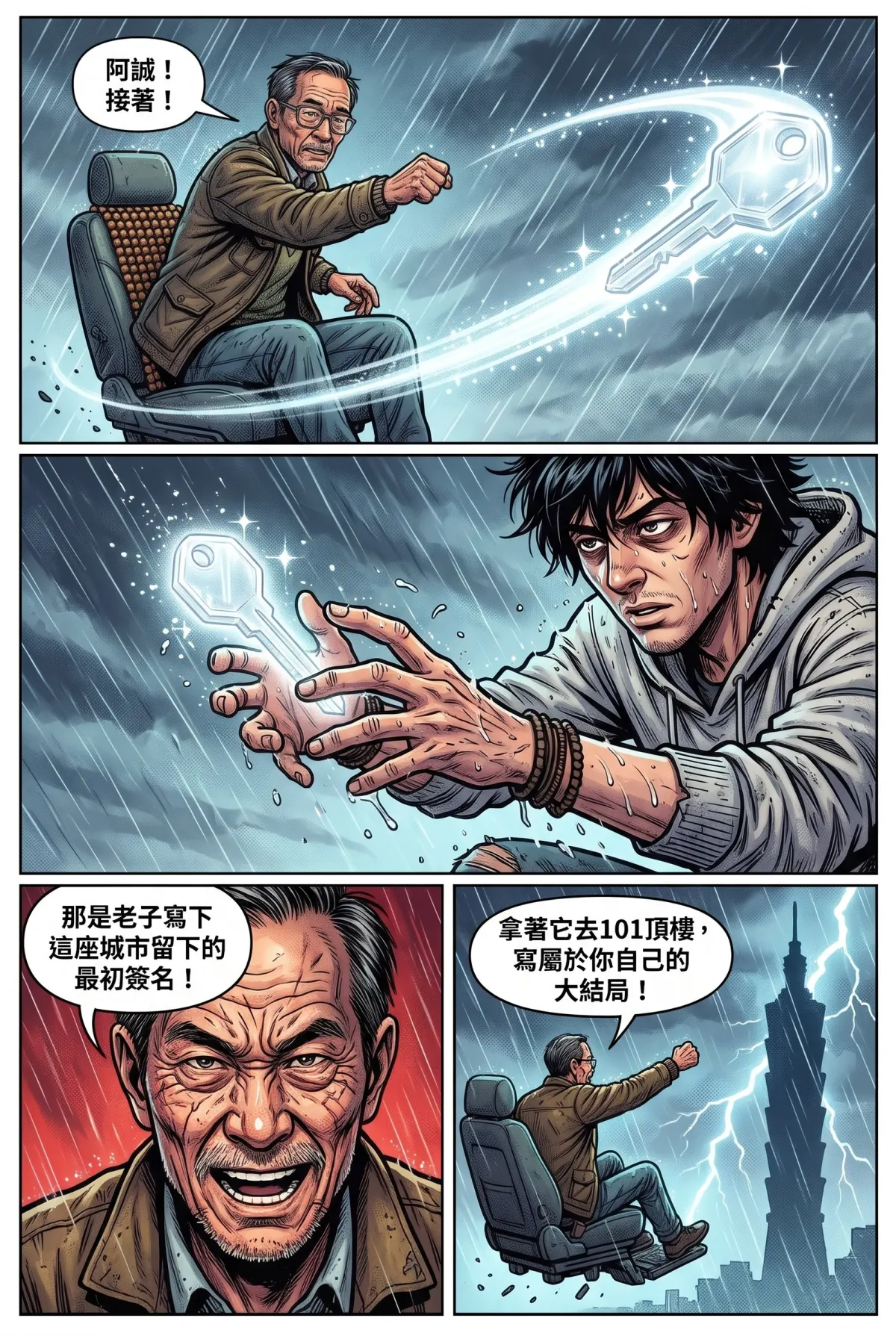 您的主角已離線：別再投那個選項了！ 第 5 集　您的主角已離線：別再投那個選項了！ - 第5章：雨夜中的謝幕！老司機的最後一程 第 13 頁