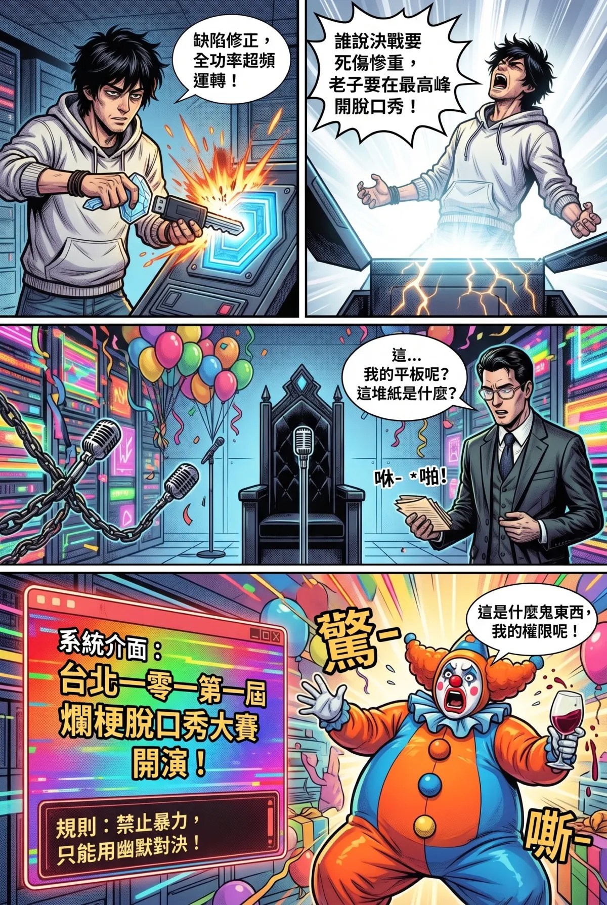 您的主角已離線：別再投那個選項了！ 第 6 集　您的主角已離線：別再投那個選項了！ - 第6章：雲端總攻！把悲劇扭轉成爆笑秀 第 11 頁