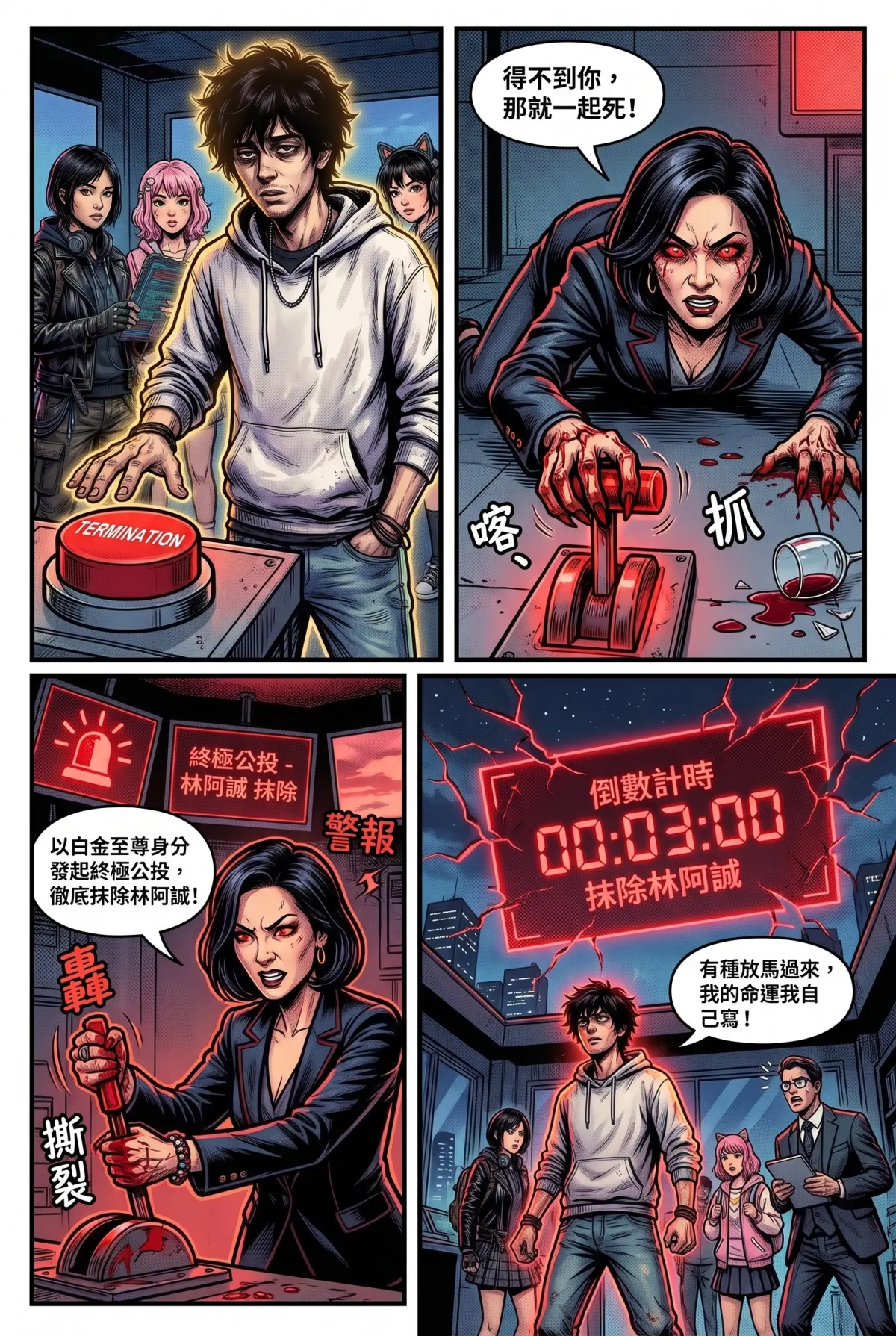 您的主角已離線：別再投那個選項了！ 第 6 集　您的主角已離線：別再投那個選項了！ - 第6章：雲端總攻！把悲劇扭轉成爆笑秀 第 14 頁