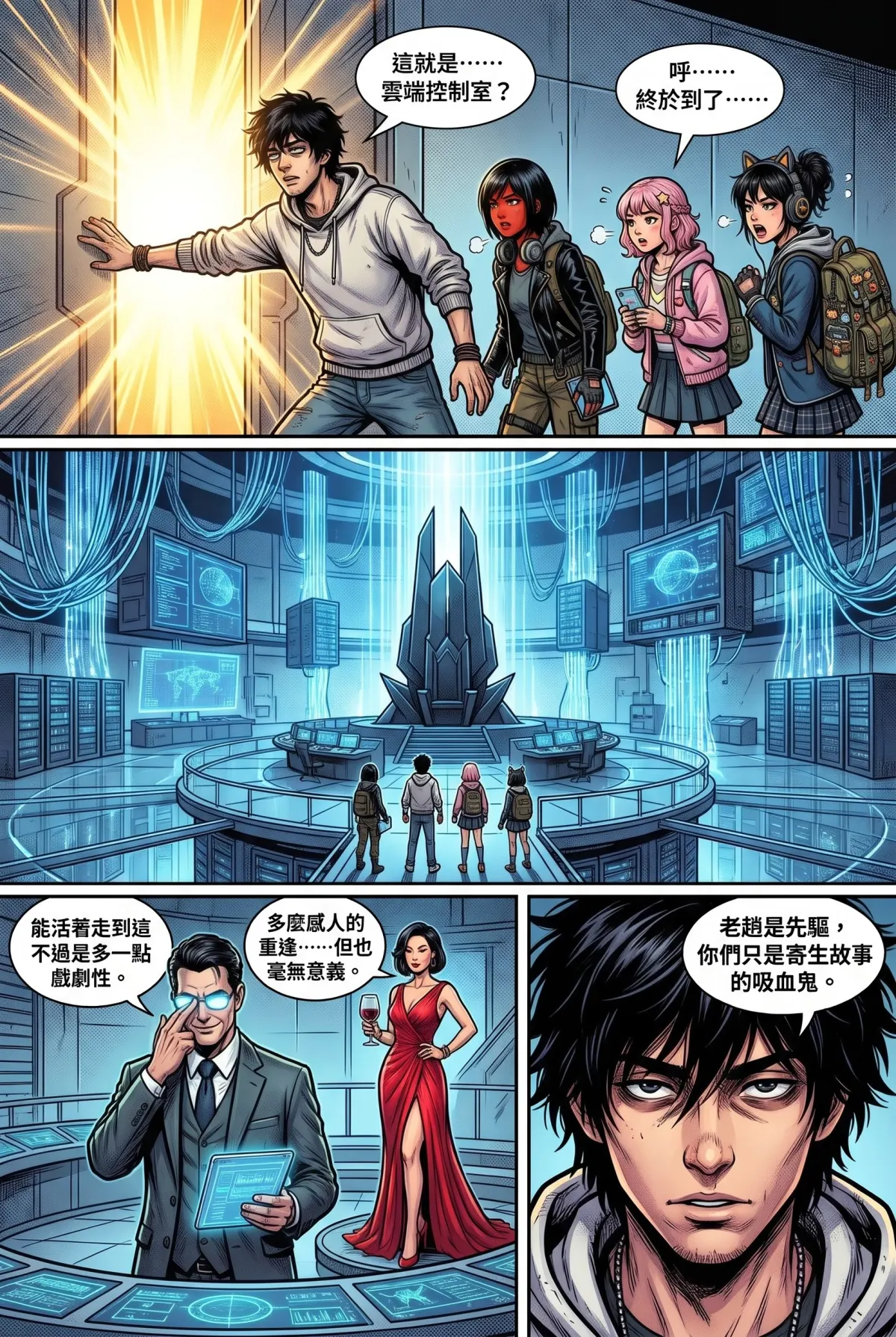 您的主角已離線：別再投那個選項了！ 第 6 集　您的主角已離線：別再投那個選項了！ - 第6章：雲端總攻！把悲劇扭轉成爆笑秀 第 6 頁