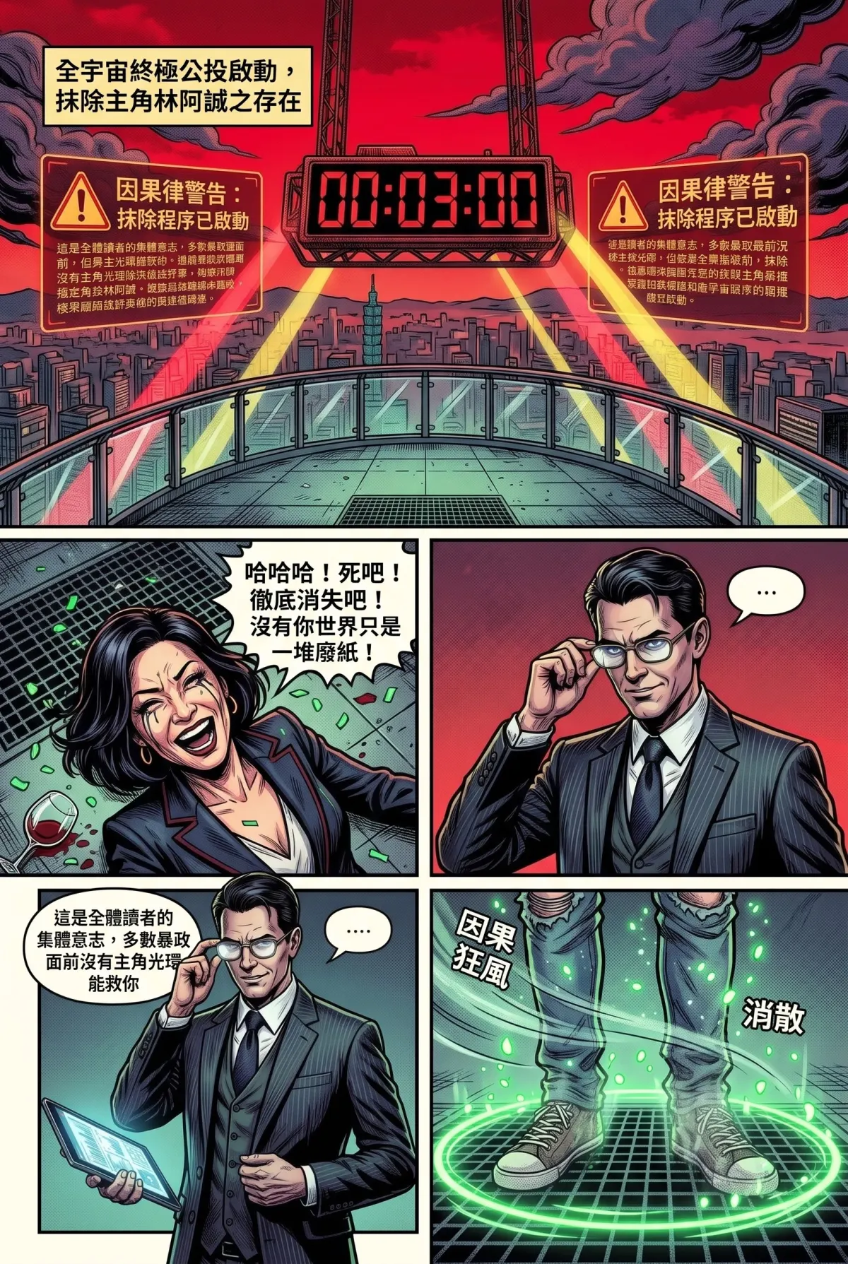 您的主角已離線：別再投那個選項了！ 第 7 集　您的主角已離線：別再投那個選項了！ - 第7章：第三種人生——把命運的筆還給自己(完) 第 2 頁