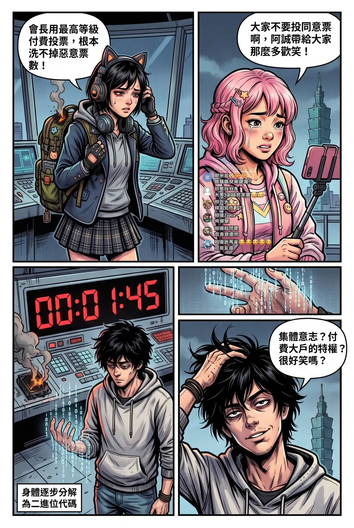 您的主角已離線：別再投那個選項了！ 第 7 集　您的主角已離線：別再投那個選項了！ - 第7章：第三種人生——把命運的筆還給自己(完) 第 4 頁