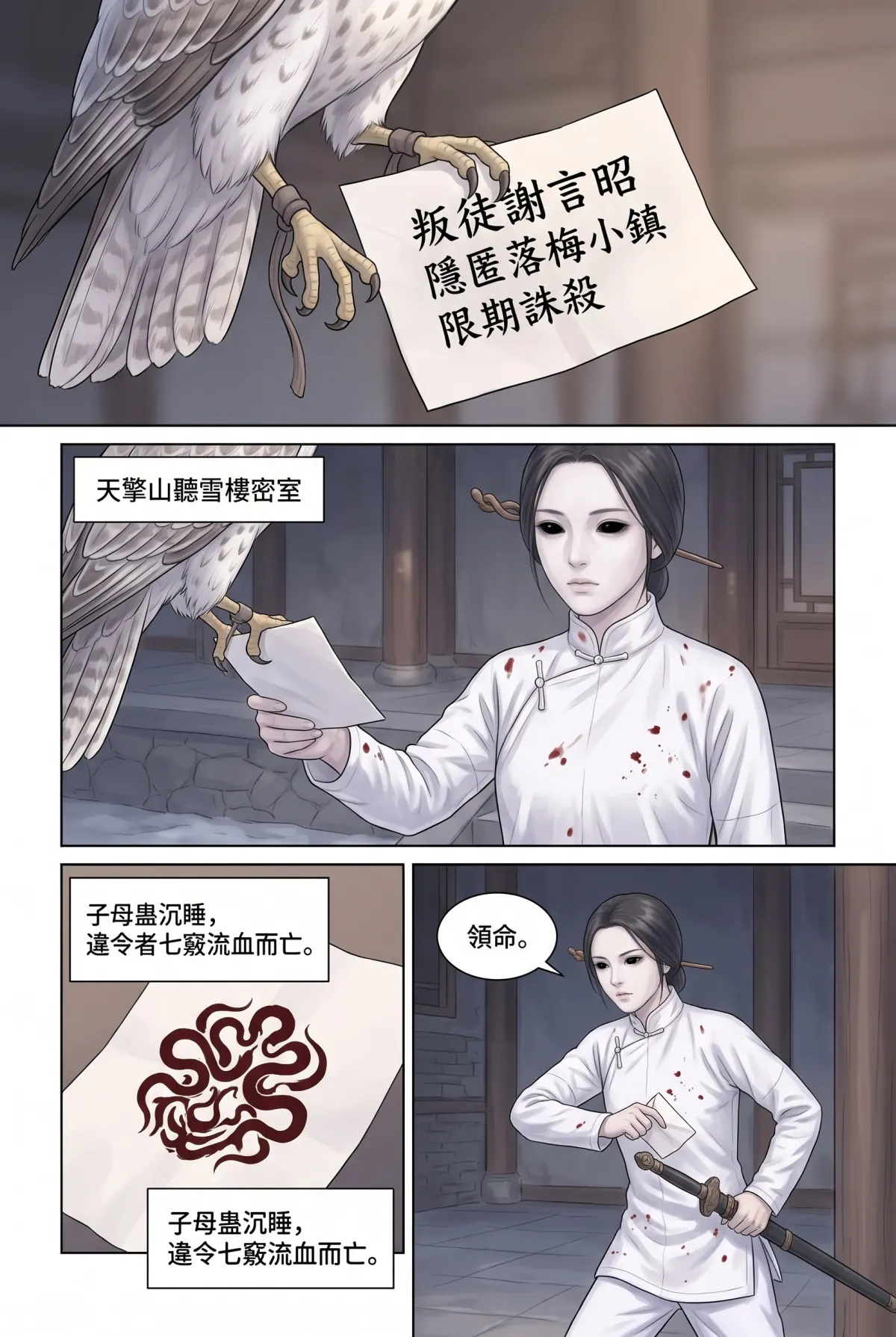《霜刃無聲》 第 1 集　《霜刃無聲》 - 第一章 風雪小屋 第 4 頁
