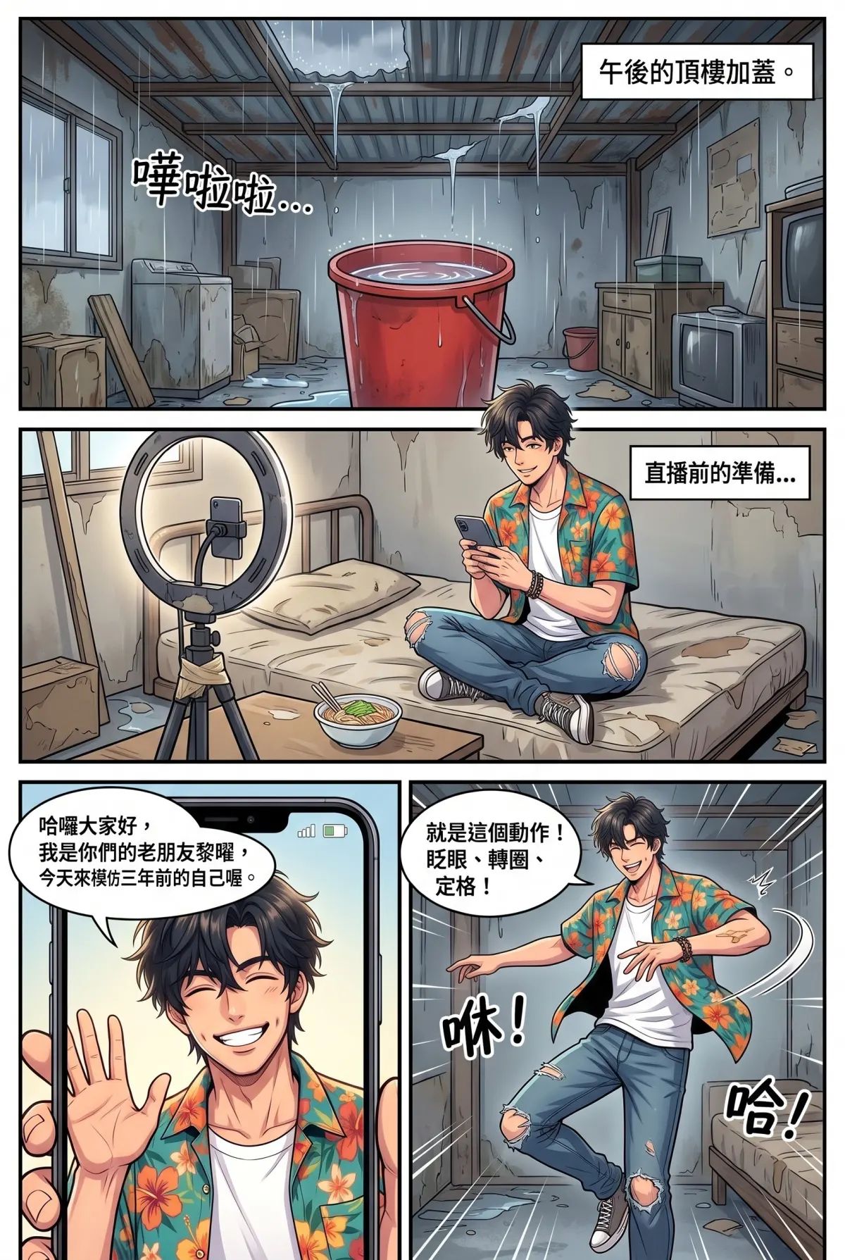 《頂流過氣後，我靠互嗆帶貨爆紅了》 第 1 集　《頂流過氣後，我靠互嗆帶貨爆紅了》 - 過氣C位的租金求生戰 第 2 頁