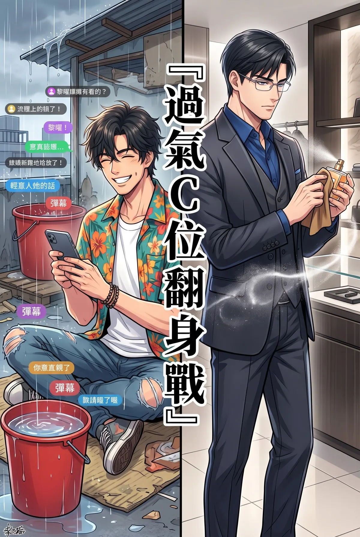 《頂流過氣後，我靠互嗆帶貨爆紅了》 第 1 集　《頂流過氣後，我靠互嗆帶貨爆紅了》 - 過氣C位的租金求生戰 第 1 頁