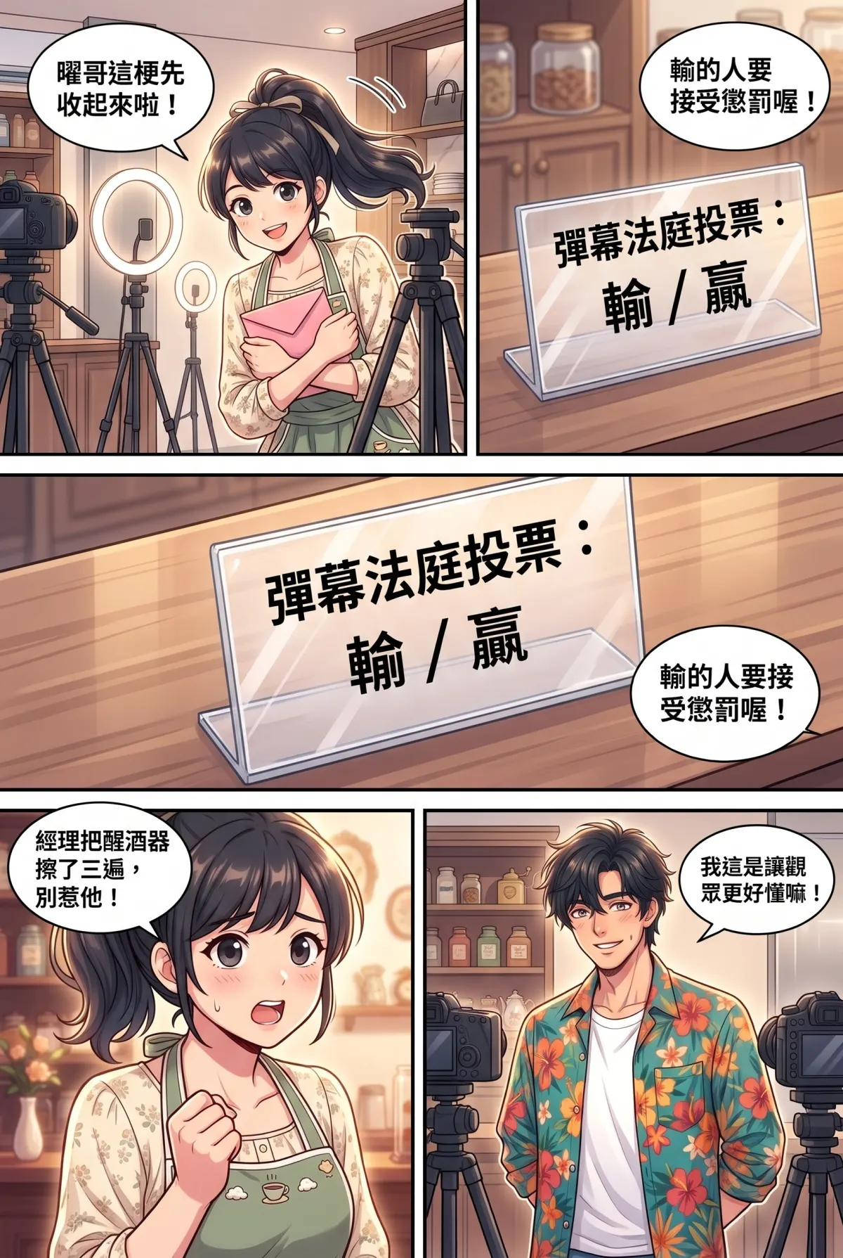 《頂流過氣後，我靠互嗆帶貨爆紅了》 第 4 集　《頂流過氣後，我靠互嗆帶貨爆紅了》 - 紅酒直播與絲巾土風舞 第 4 頁